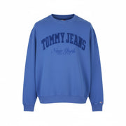 TOMMY HILFIGER RLX Vintage Vars Men Sweatshirt L Blue Logo Crew Neck Pullover