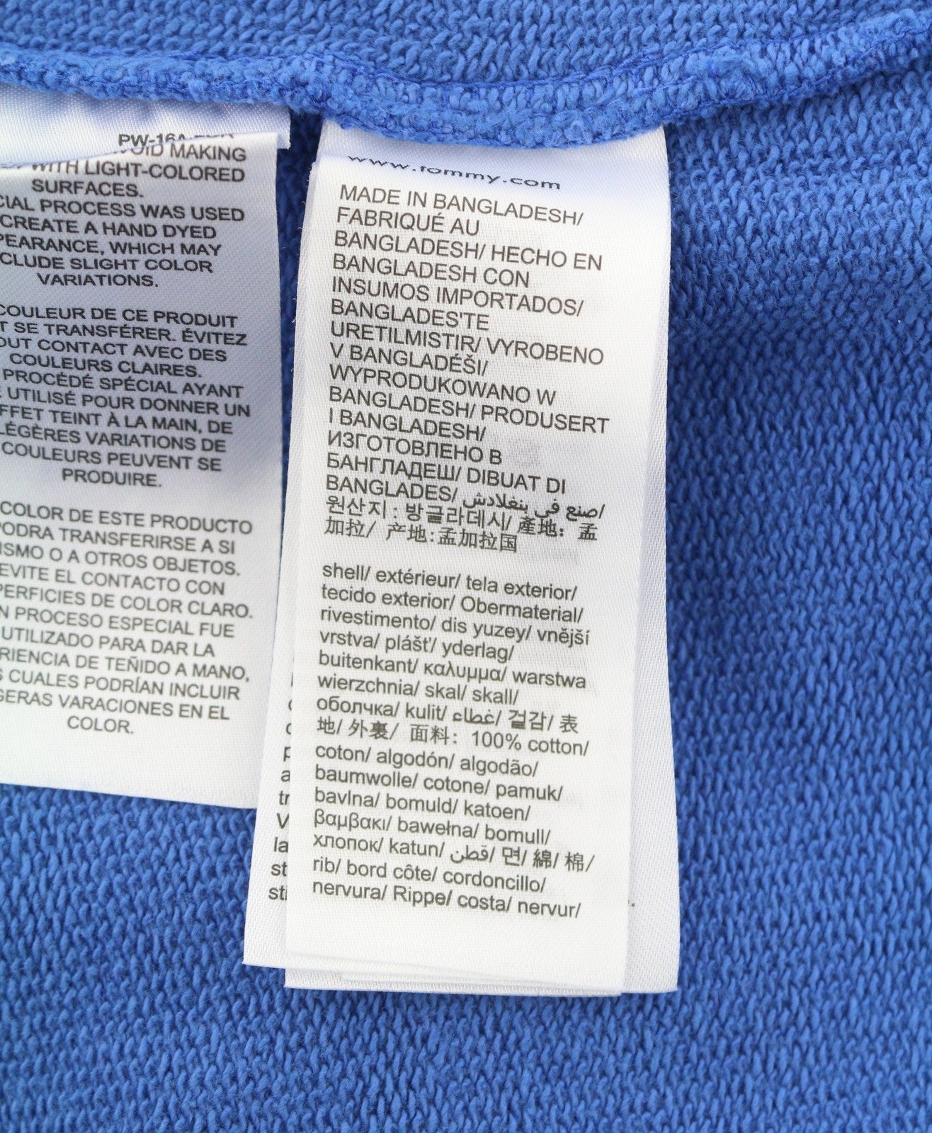 TOMMY HILFIGER RLX Vintage Vars Men Sweatshirt L Blue Logo Crew Neck Pullover