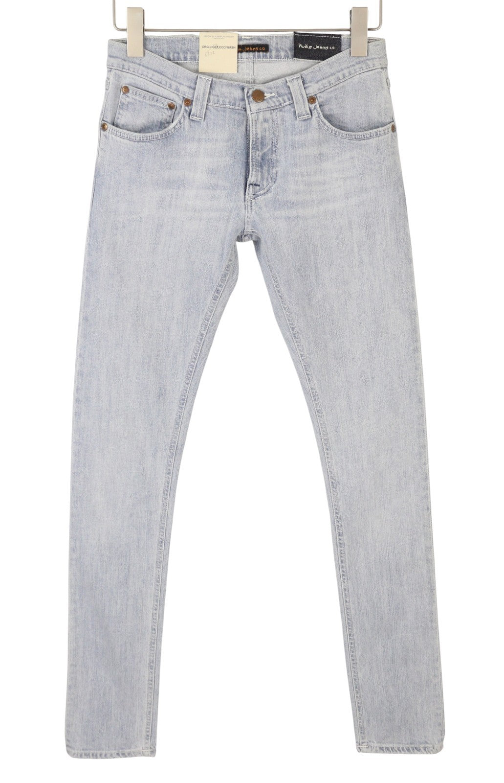 NUDIE JEANS Tight Long John Org. Light Eco Wash Men Jeans W28/L34 Blue Skinny