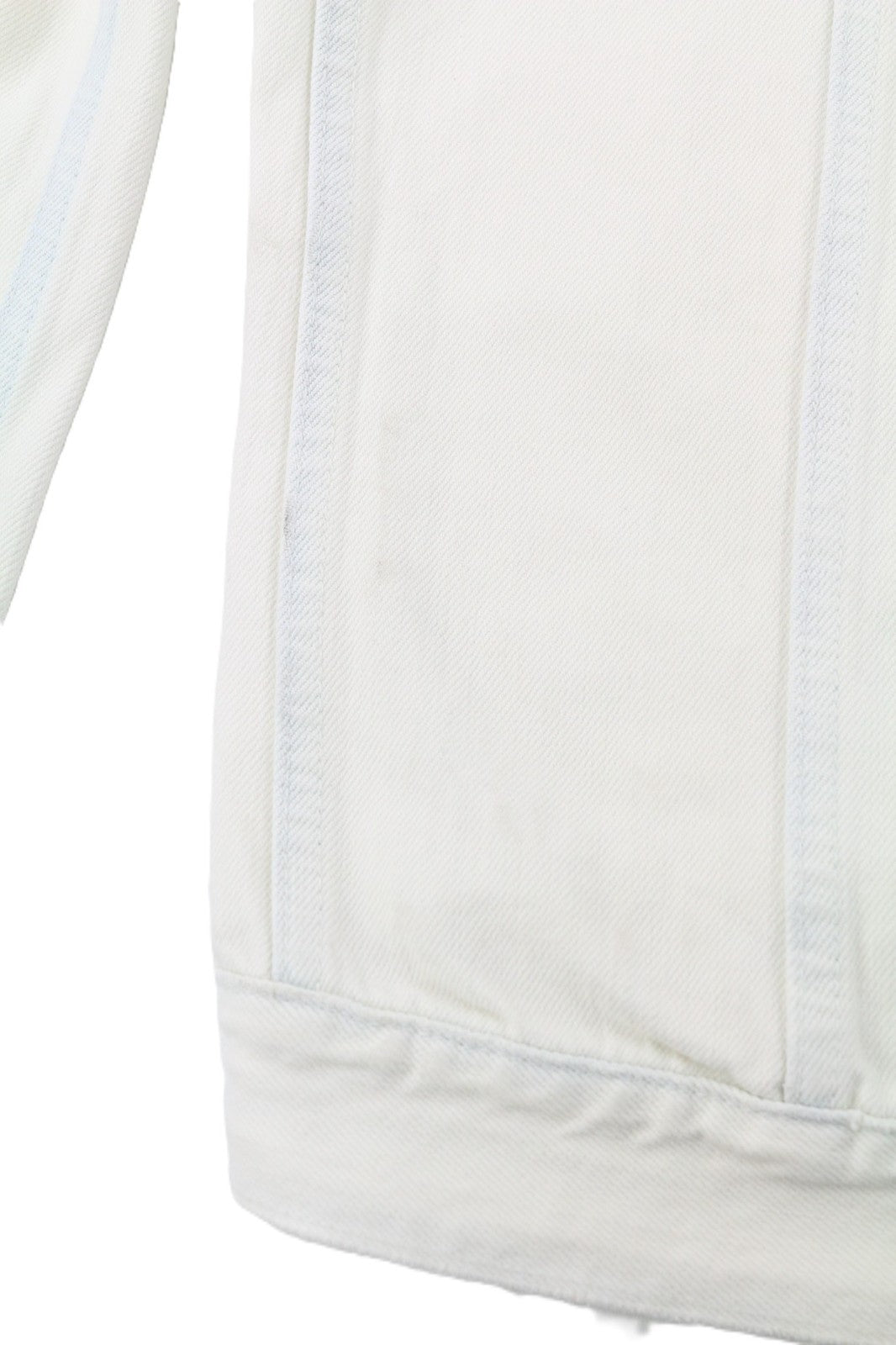 NUDIE JEANS Terry vyriška L dydžio „Extreme Bleach Light“ džinsinė striukė su sagų išskleidimu 