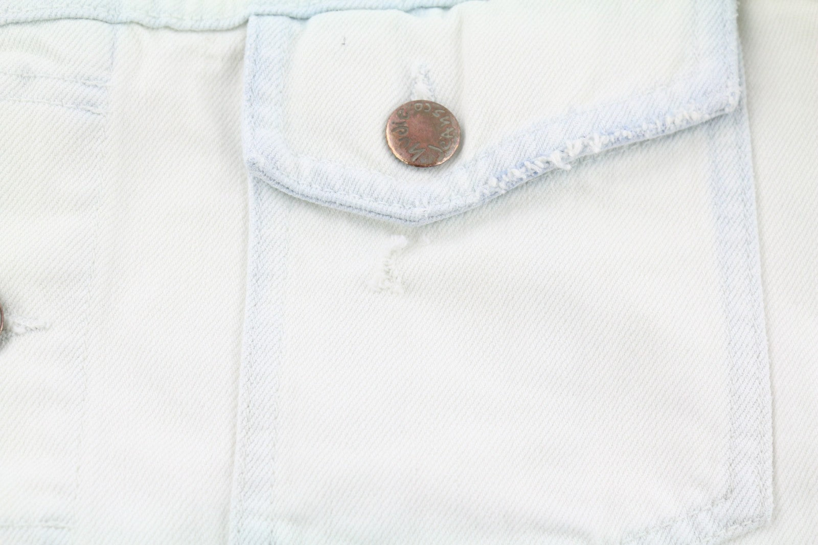 NUDIE JEANS Terry vyriška M Extreme Bleach Light džinsinė striukė su sagomis 