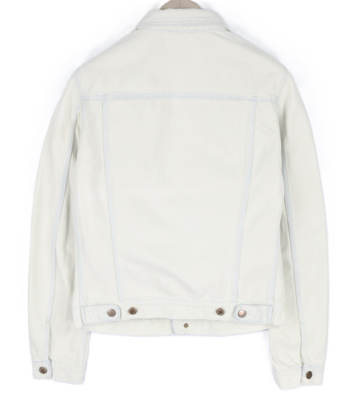 NUDIE JEANS Terry vyriška striukė su sagomis M dydžio „Extreme Bleach Light Spread“ 