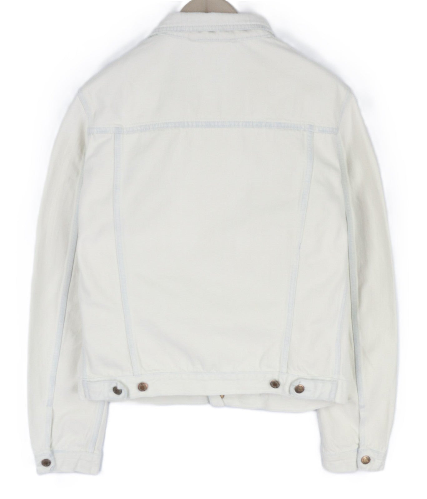 NUDIE JEANS Terry Men's XL Extreme Bleach Light Button Spread Pockets Jacket