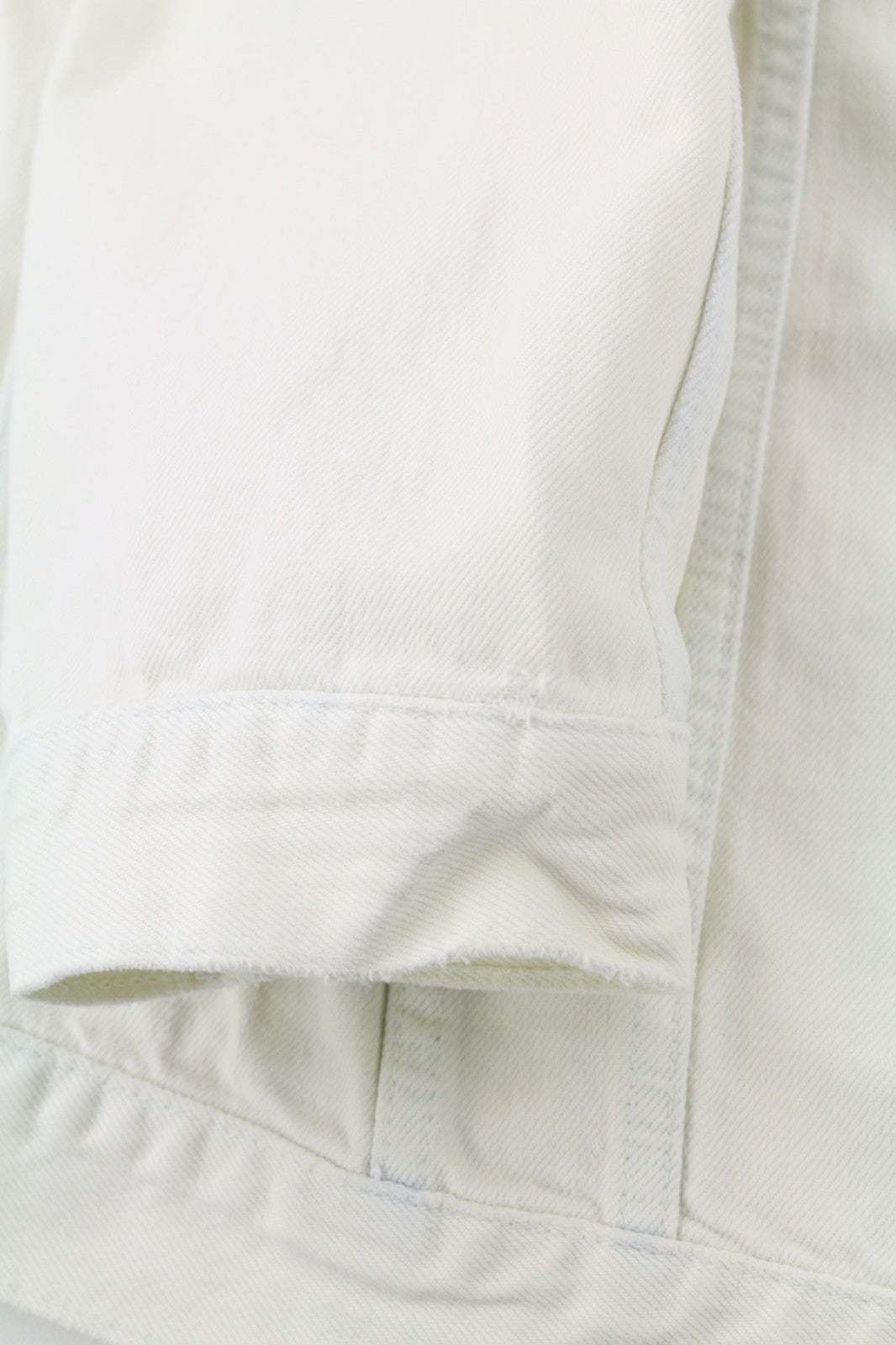 NUDIE JEANS Terry Men's XL Extreme Bleach Light Denim Spread Logo Jacket