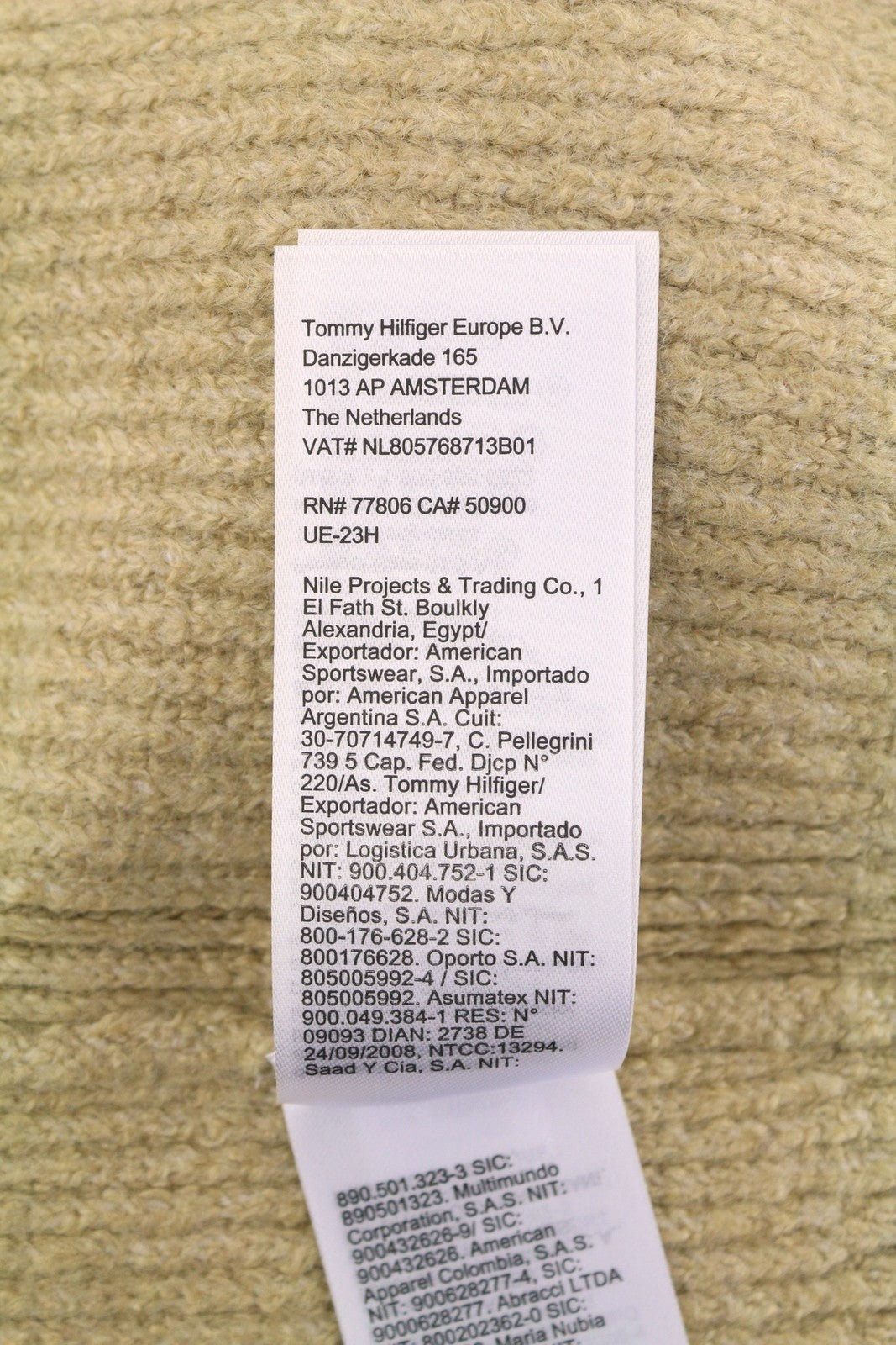 TOMMY HILFIGER Slim Cable Knit Cneck Men Jumper XL Gentle Gold Brown Pullover