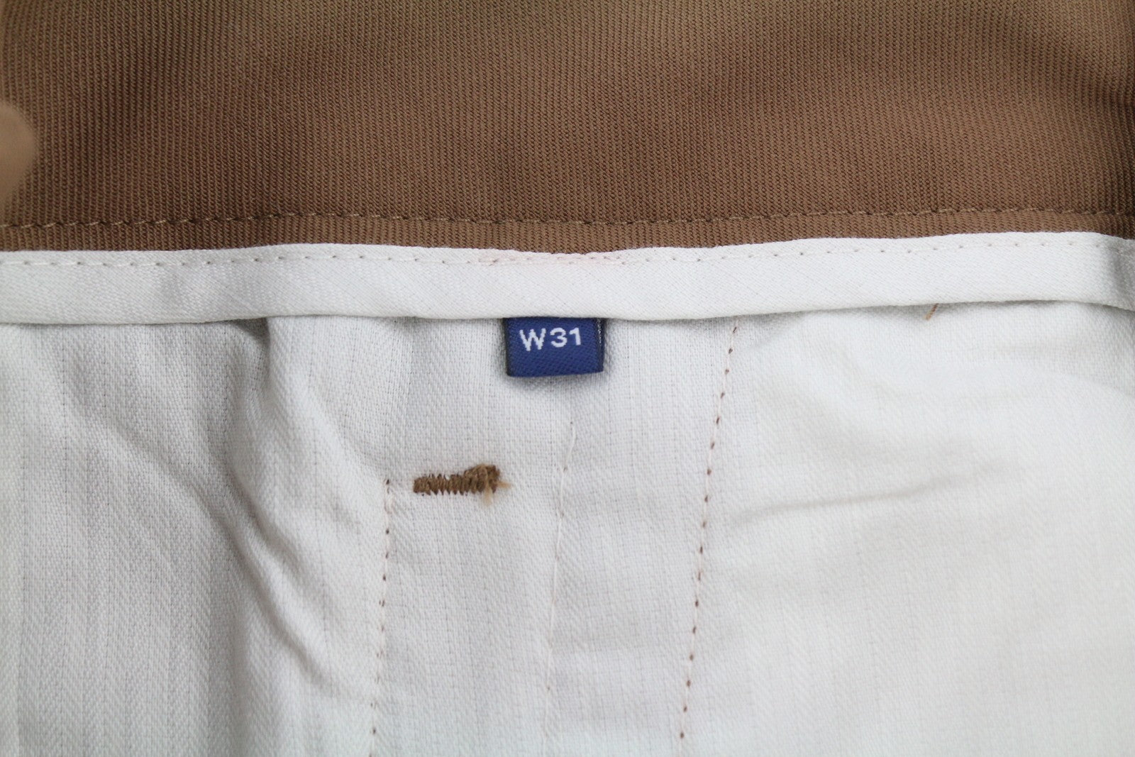 GANT Fluid Pleated Men Trousers W31 Roasted Walnut Wool Blend Turn-Up Brown