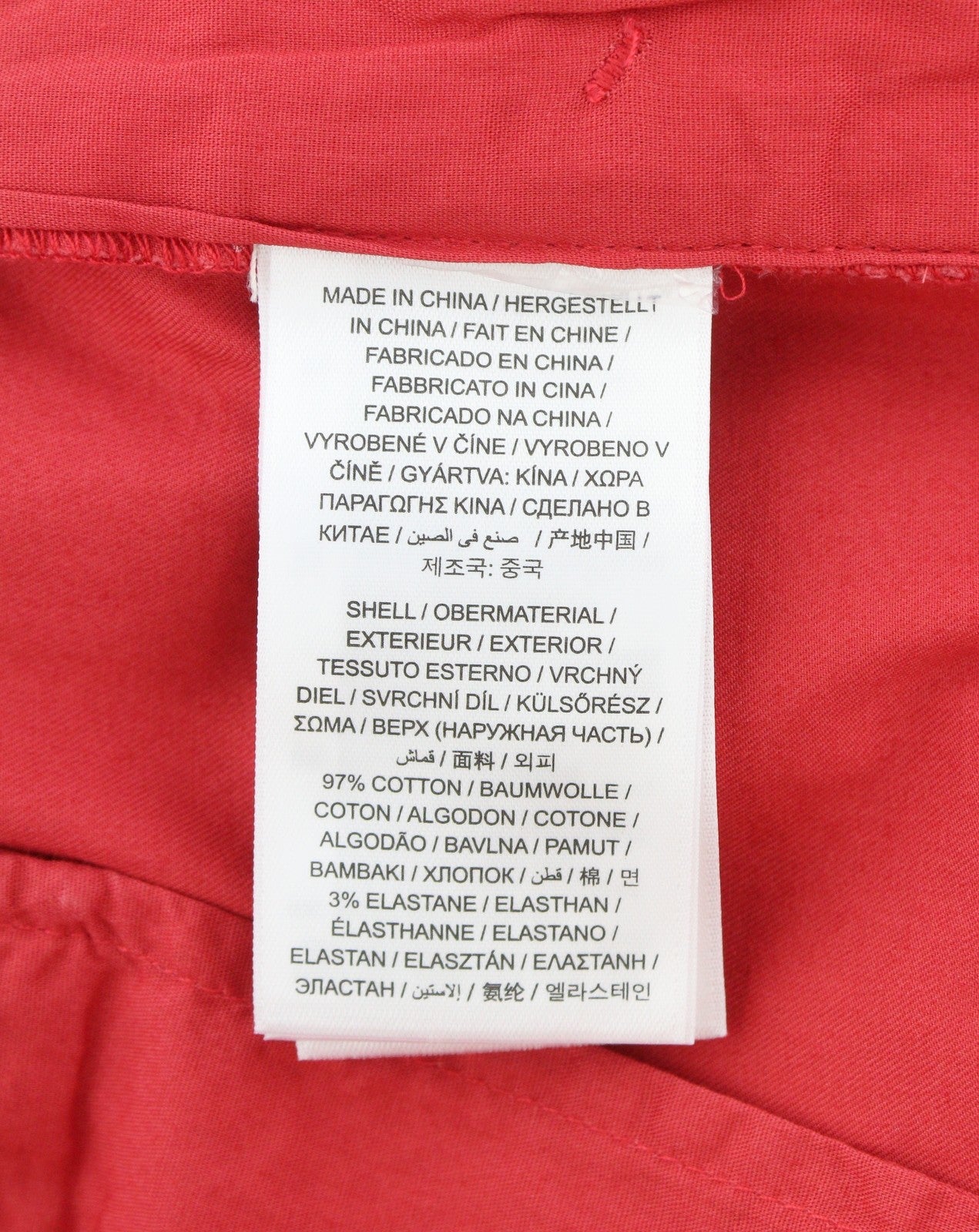 GANT Hallden Sunfaded Chinos Men Trousers W35/L34 Cardinal Red Slim Fit Zip