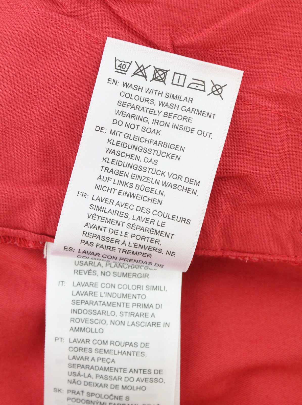 GANT Hallden Sunfaded Chinos Men Trousers W36/L34 Cardinal Red Slim Fit Zip