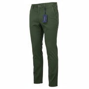 GANT Brushed Extra Slim Chino Men Trousers W32/L34 Thyme Green Zip Fly Logo