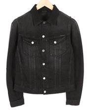 NUDIE JEANS Billy Men's S Dark Shist Denim Button Spread Logo Pocket Jacket