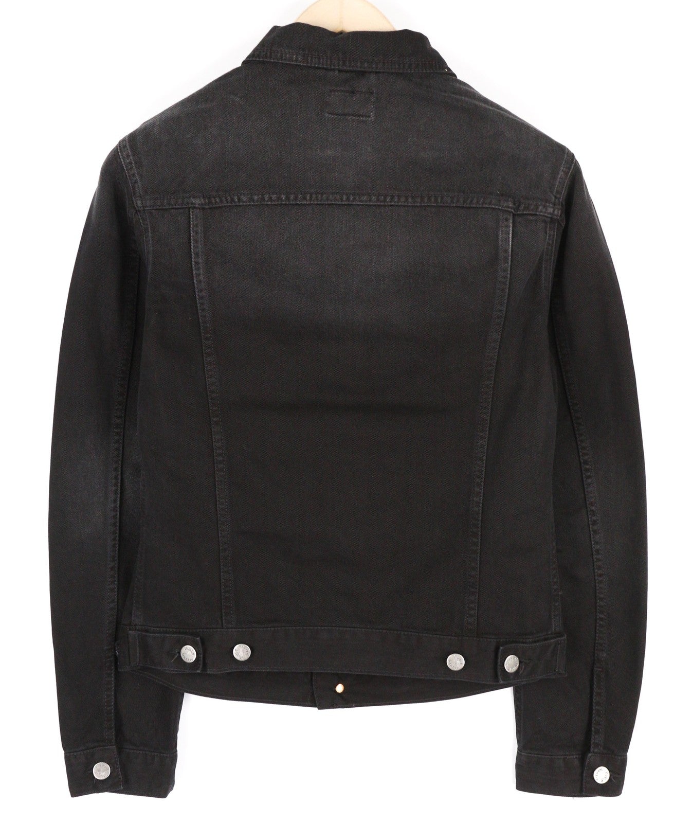 NUDIE JEANS Billy Men's S Dark Shist Denim Buttons Spread Logo Pockets Jacket