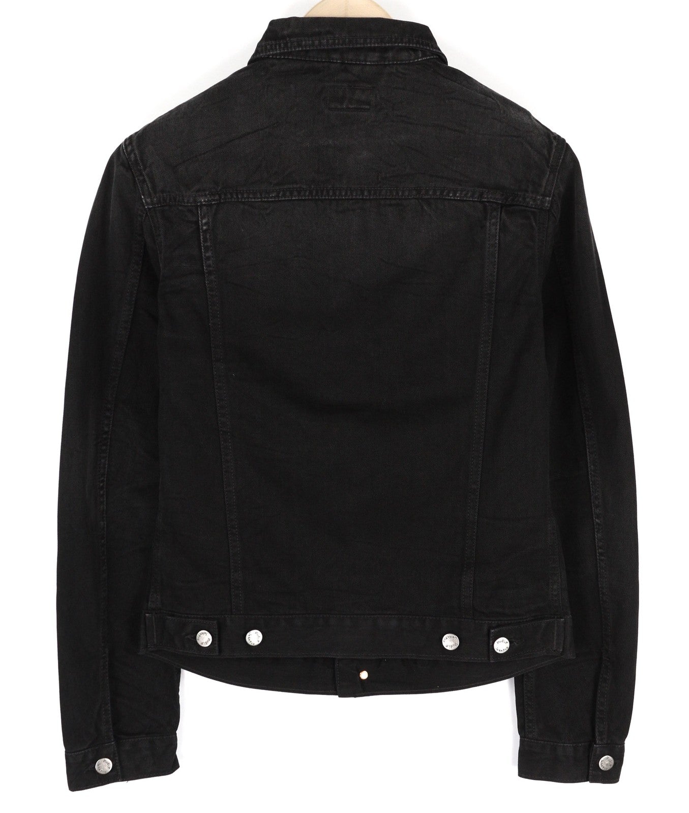 NUDIE JEANS Billy Men's S Dark Shist Denim Spread Neck Buttons Jacket Pockets