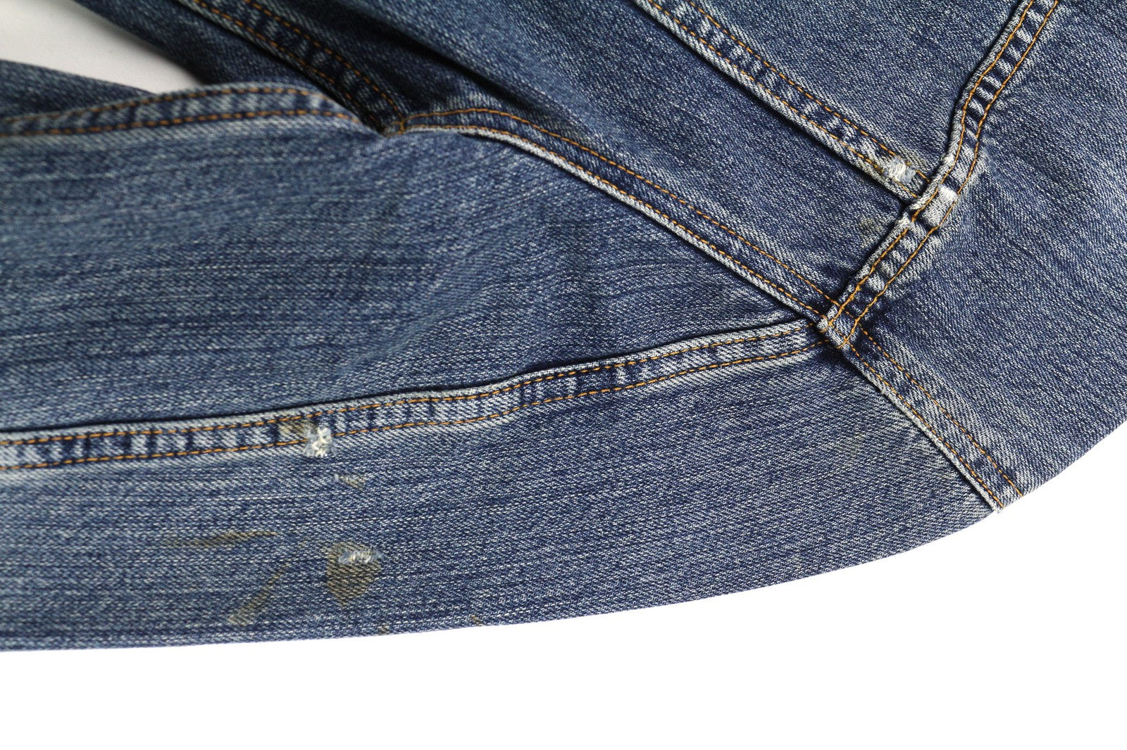 NUDIE JEANS Billy Men's S Crunch Blue Washed Denim Button Spread Logo Jacket