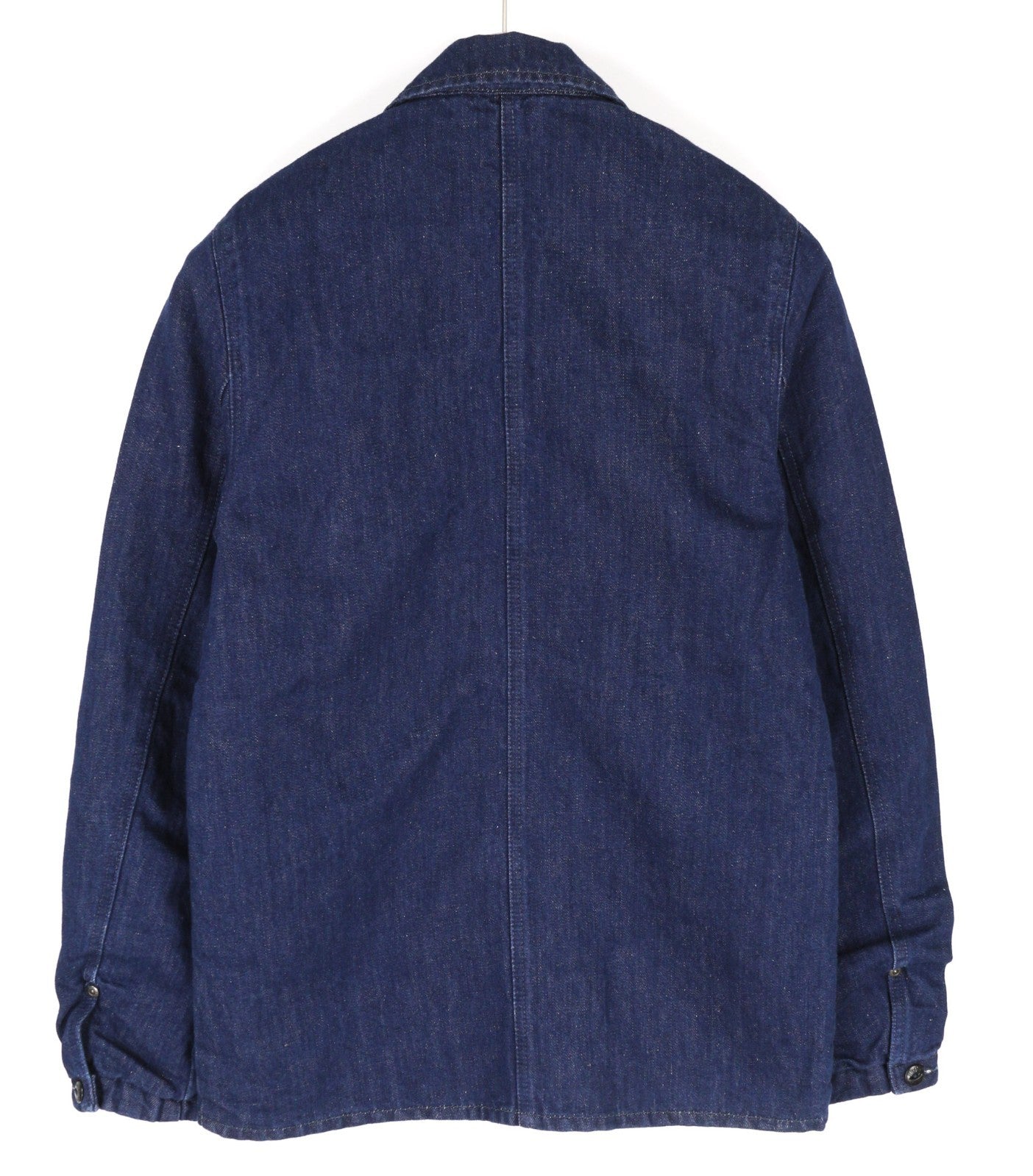 NUDIE JEANS Ricco Dark Hemp vyriškas XS dydžio mėlynas medvilnės mišinio džinsinis švarkas su apykakle 