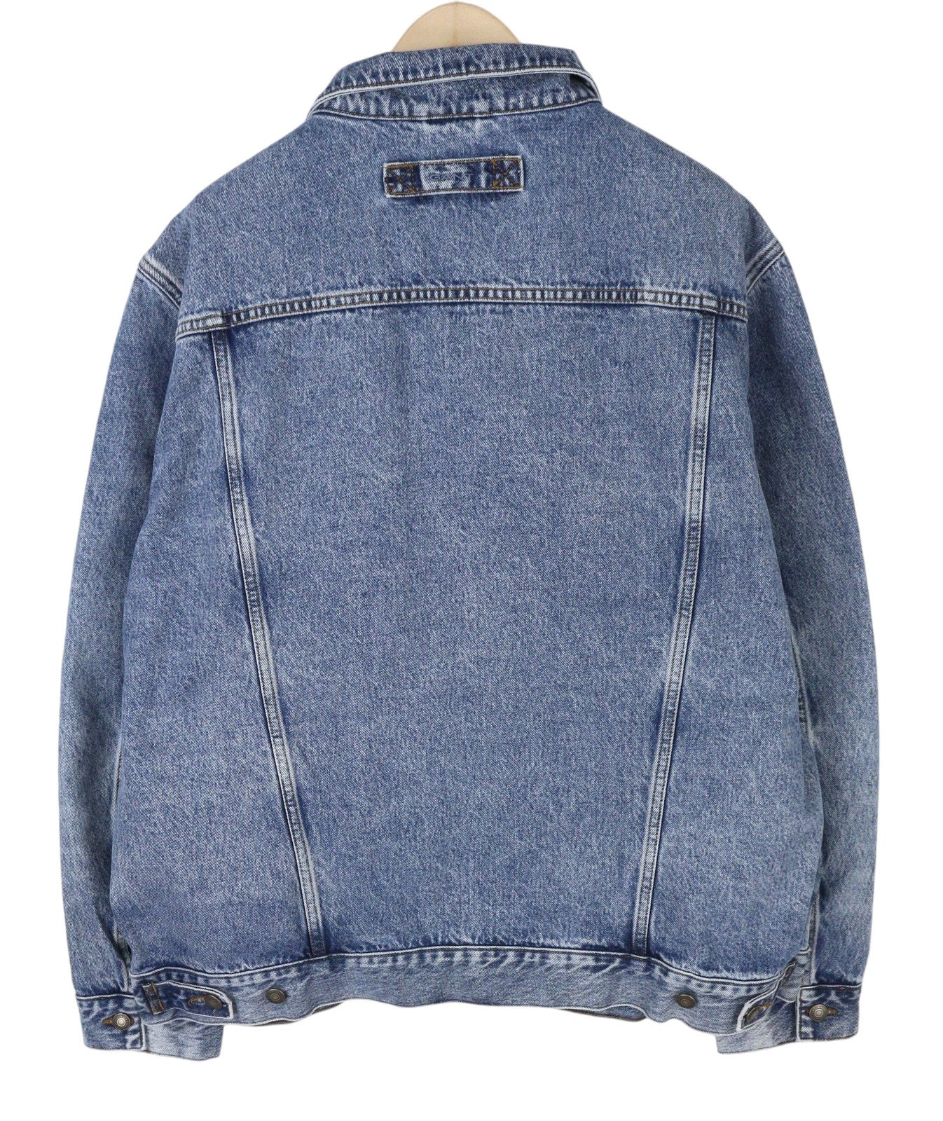 GANT Denim Trucker Men Jacket 2XL Light Blue Broken In Faded Button-Up Spread