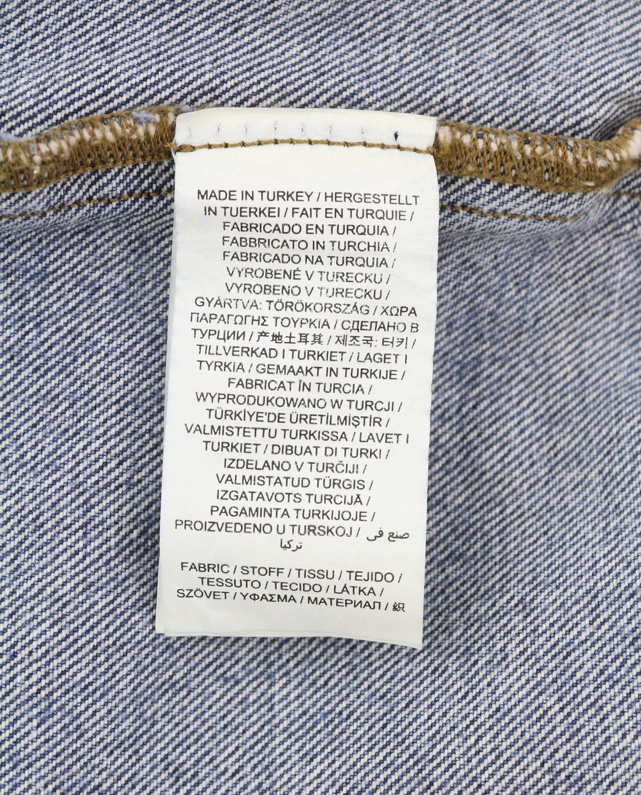 GANT Denim Trucker Men Jacket 2XL Light Blue Broken In Faded Button-Up Spread