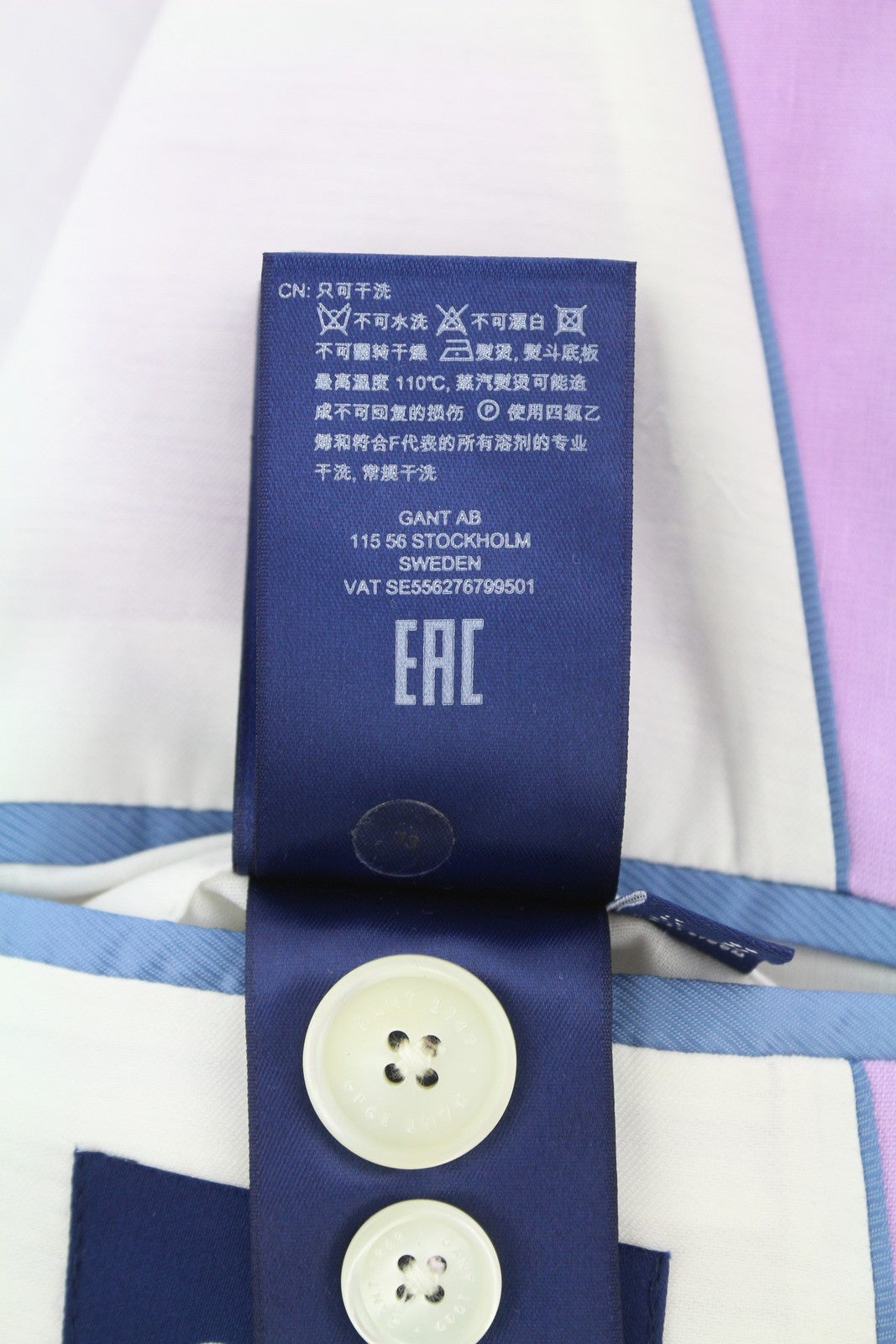 GANT Stretch Linen Straight Women Blazer EU40 Crocus Purple Notch Lapel Lined