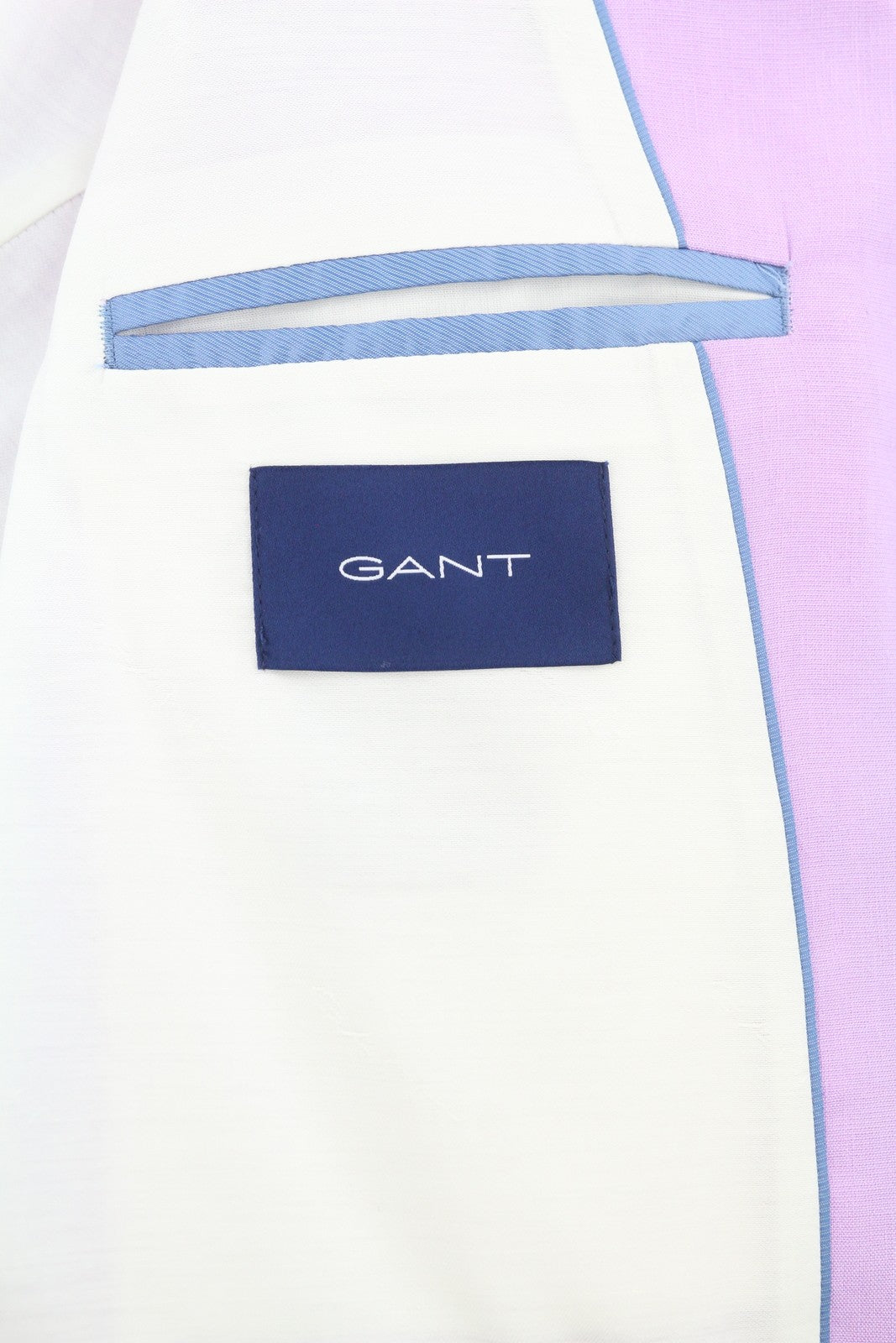 GANT Stretch Linen Straight Women Blazer EU40 Crocus Purple Notch Lapel Lined