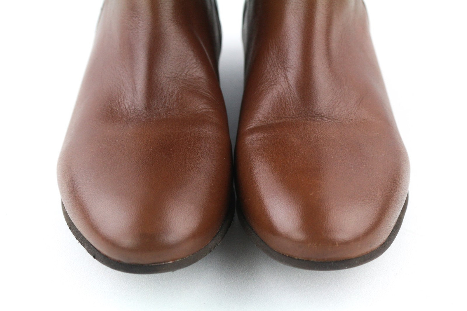 MINELLI Women's EU38 Casual Brown Low-Heel Pull On Long Boots