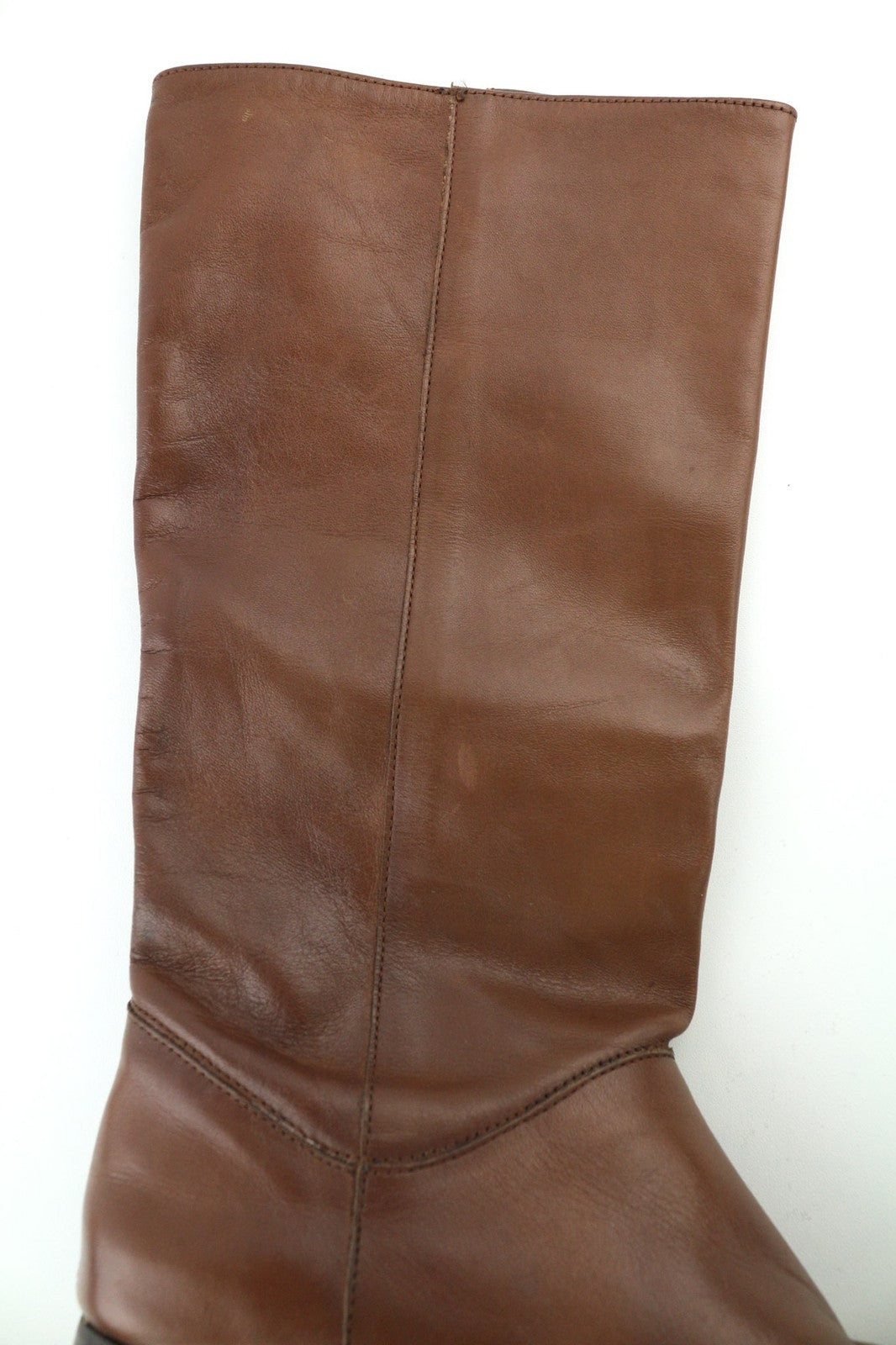 MINELLI Women's EU38 Casual Brown Low-Heel Pull On Long Boots