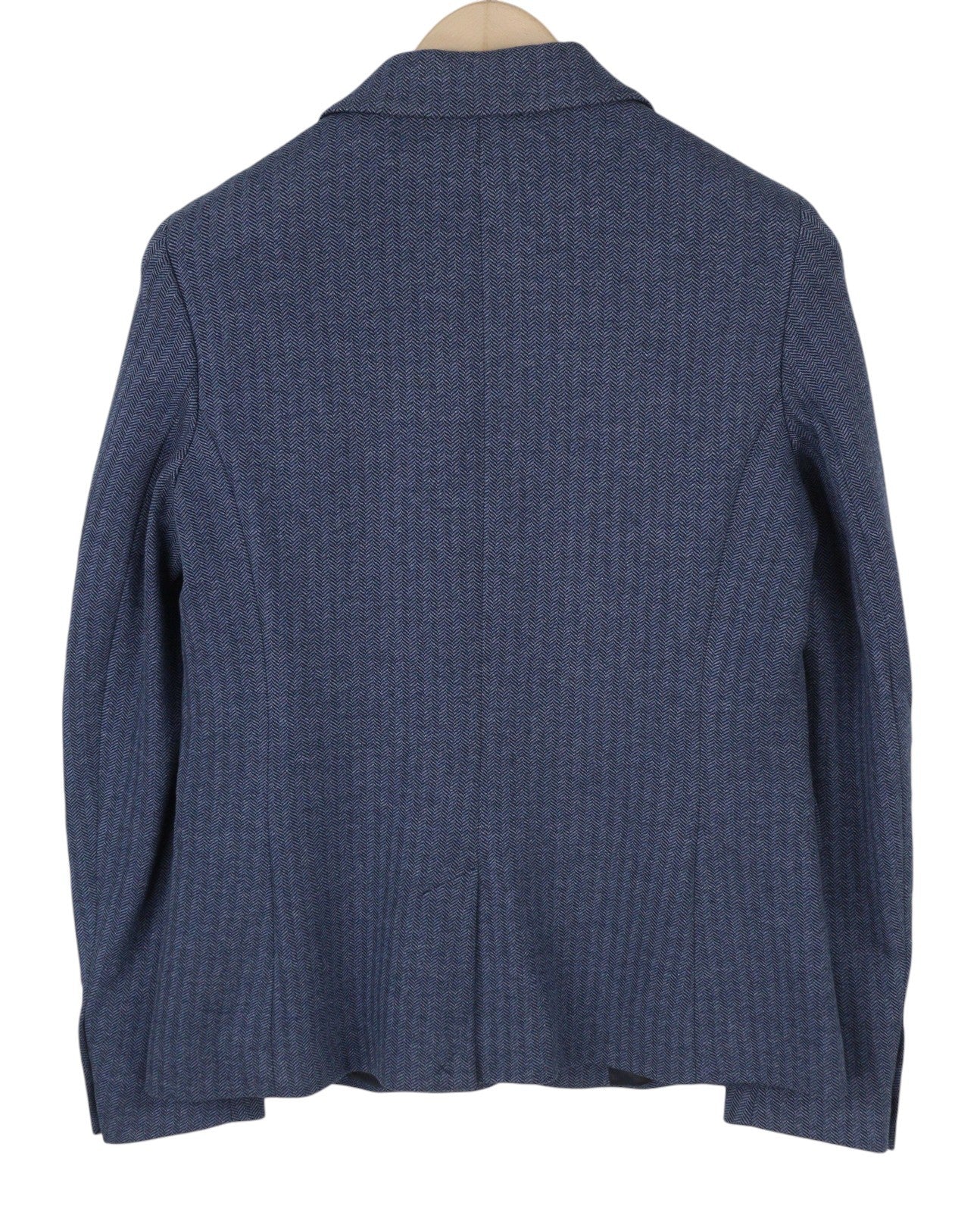 GANT moteriškas švarkas, mėlynas, dryžuotas, priglundantis, vienaeilis, su įpjova atvartu 