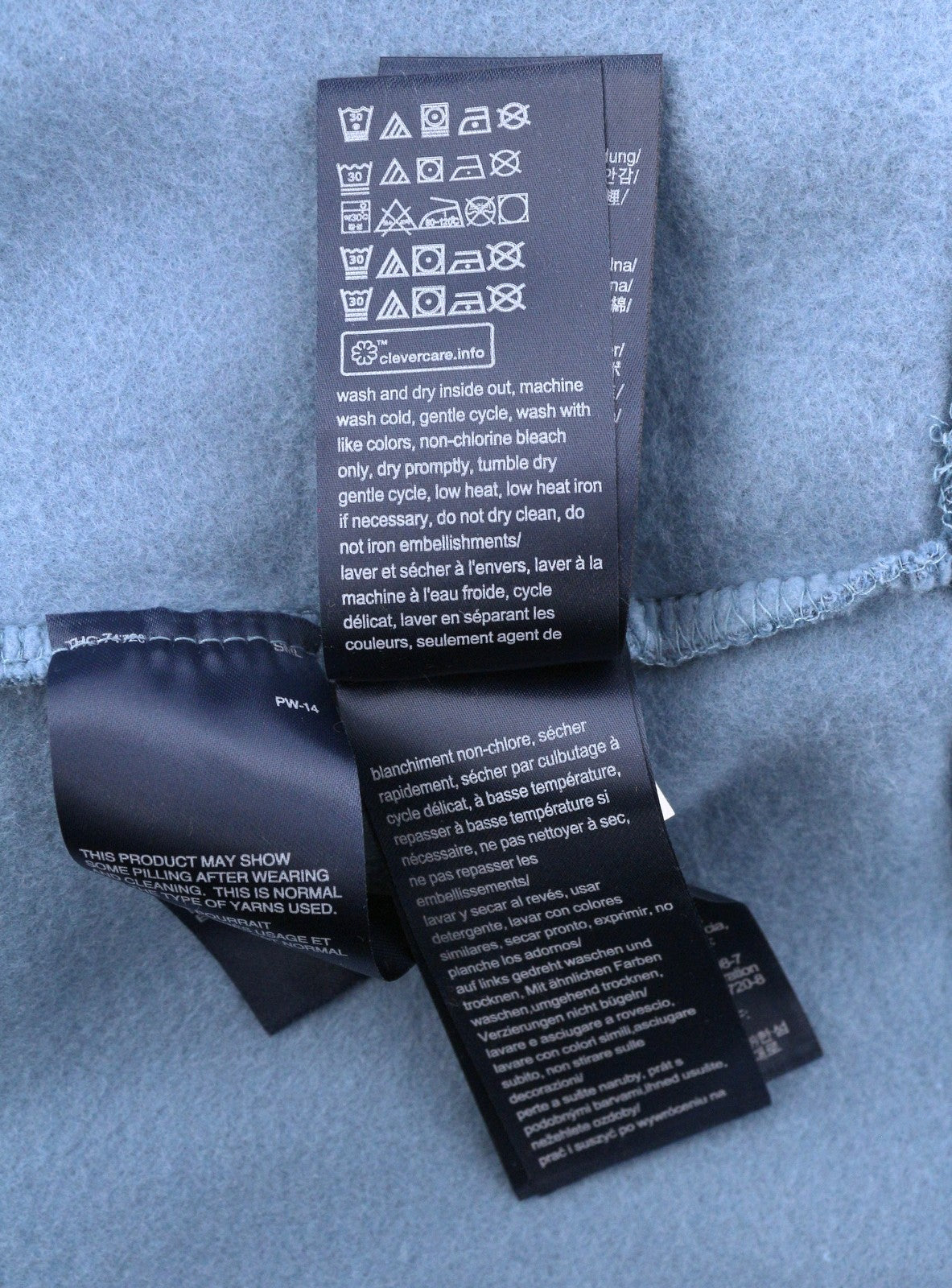 TOMMY HILFIGER Straight Loco Men Hoodie M Blue Kangaroo Pocket Logo Pullover