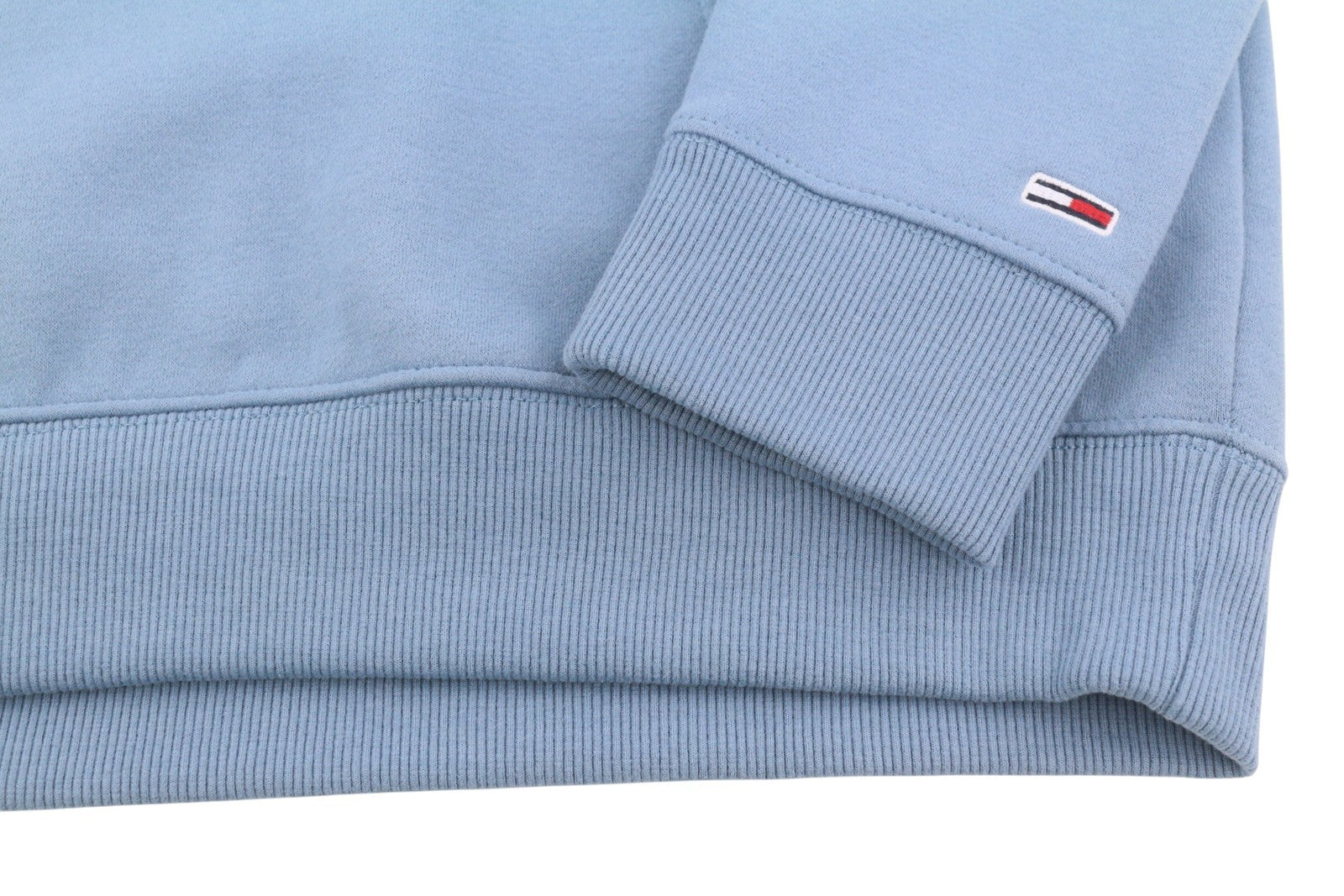 TOMMY HILFIGER Straight Loco Men Hoodie M Blue Kangaroo Pocket Logo Pullover