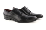 ARTISAN CRAFTED Men's EU42 Black Genuine Leather Classic Low-Top Formal Shoes