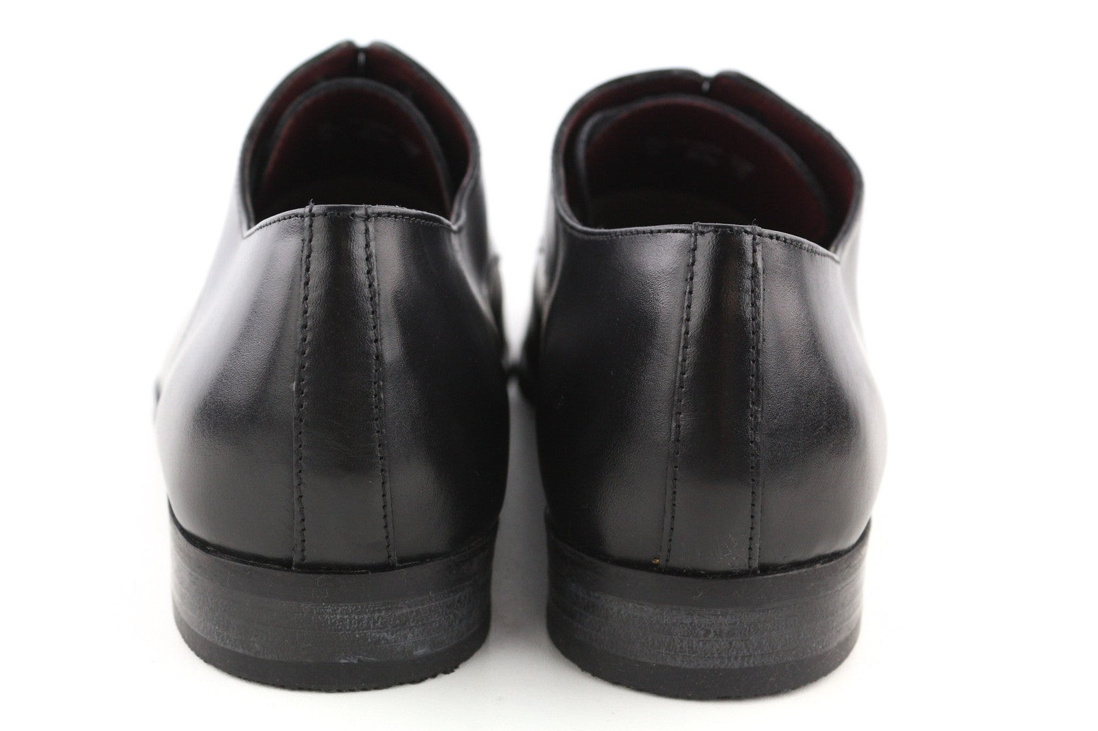 ARTISAN CRAFTED Men's EU42 Black Genuine Leather Classic Low-Top Formal Shoes