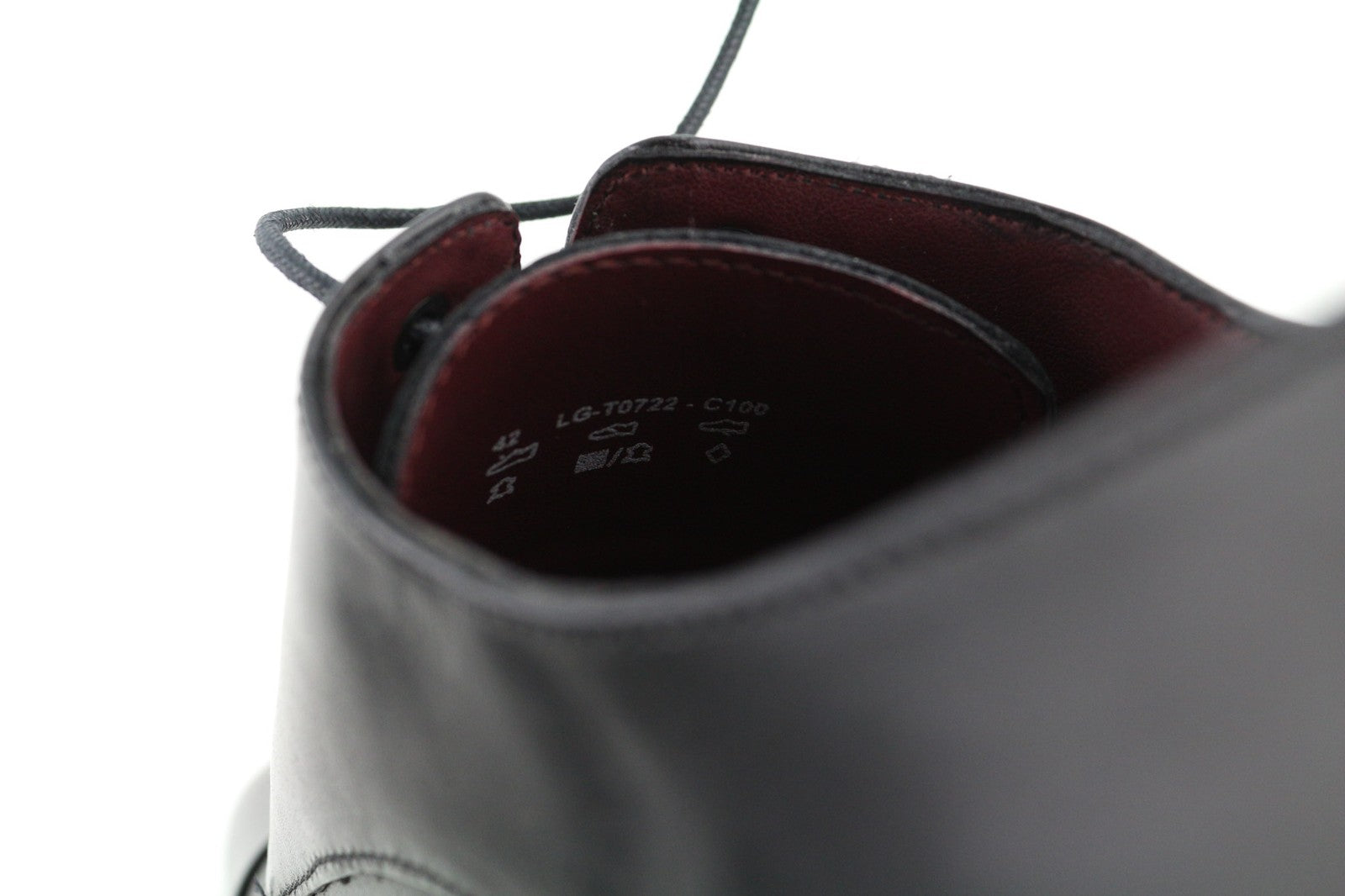 ARTISAN CRAFTED Men's EU42 Black Genuine Leather Classic Low-Top Formal Shoes