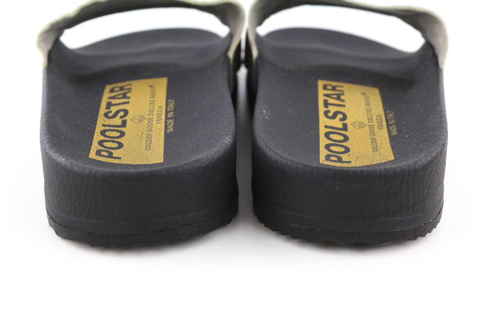 GOLDEN GOOSE Poolstar Women's EU39 Black White Slip On Swimming Pool Slippers