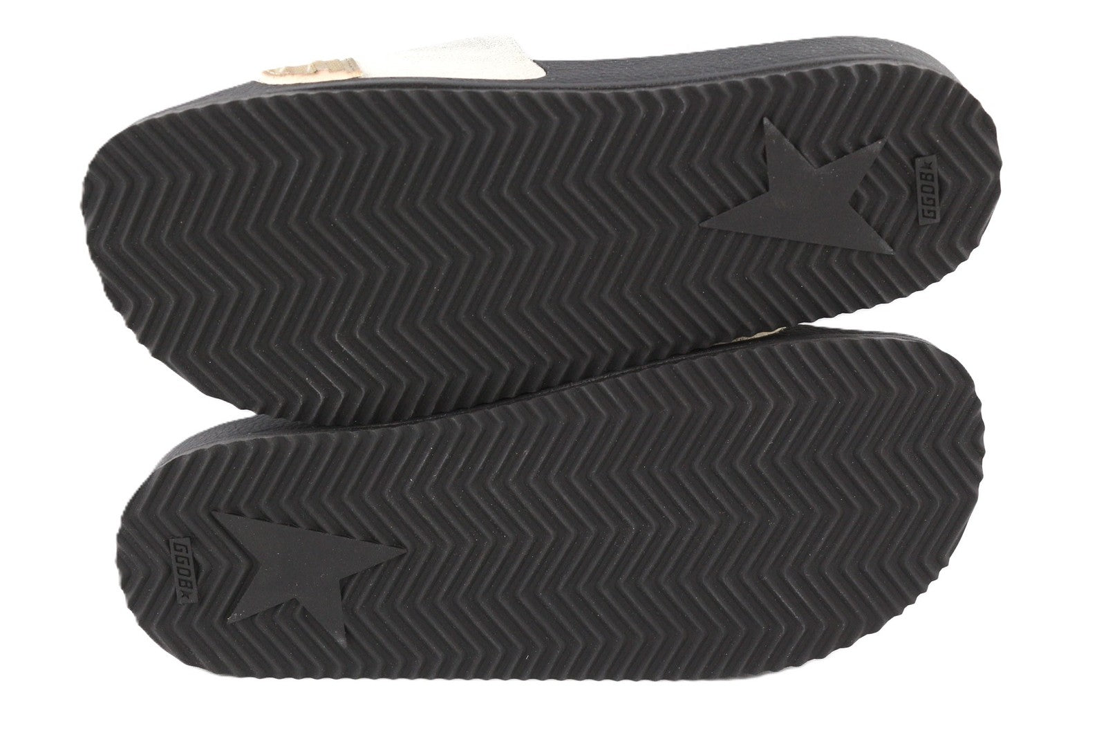 GOLDEN GOOSE Poolstar Women's EU39 Black White Slip On Swimming Pool Slippers