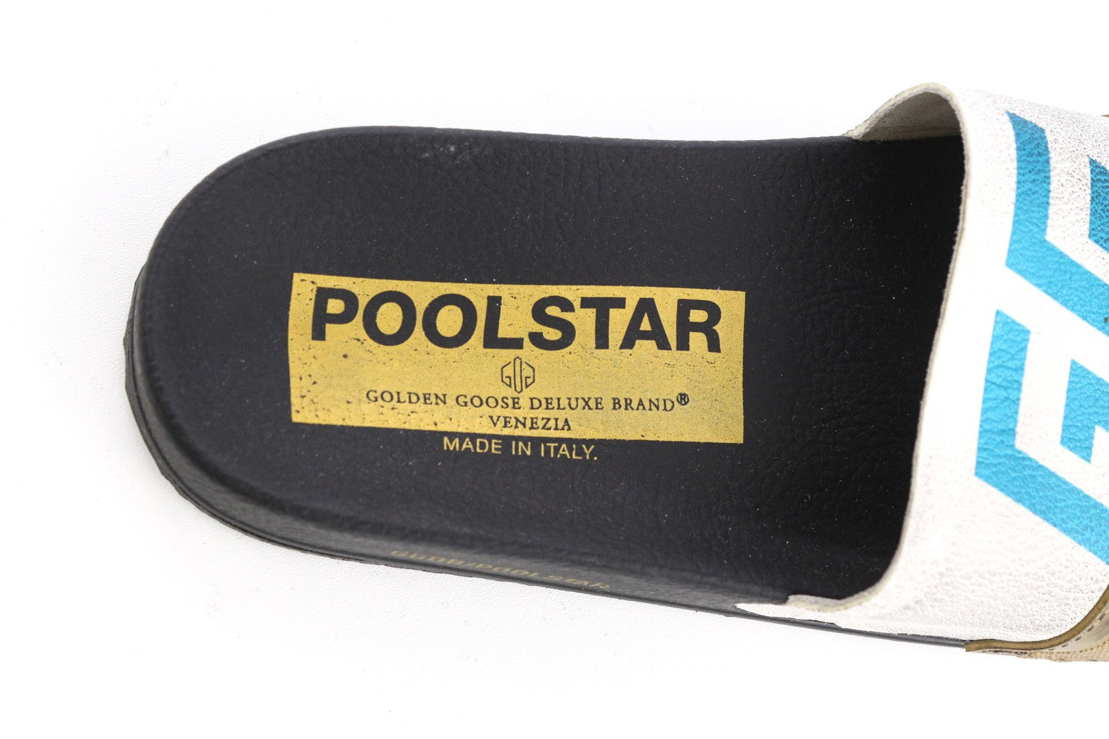GOLDEN GOOSE Poolstar Women's EU39 Black White Slip On Swimming Pool Slippers
