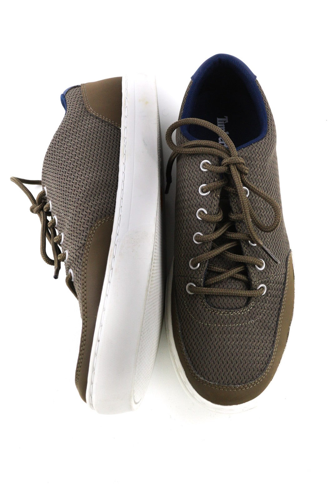 TIMBERLAND A2QK3-A5746 Men's EU42/43 Green Leather Textile Low-Top Leisure Shoes