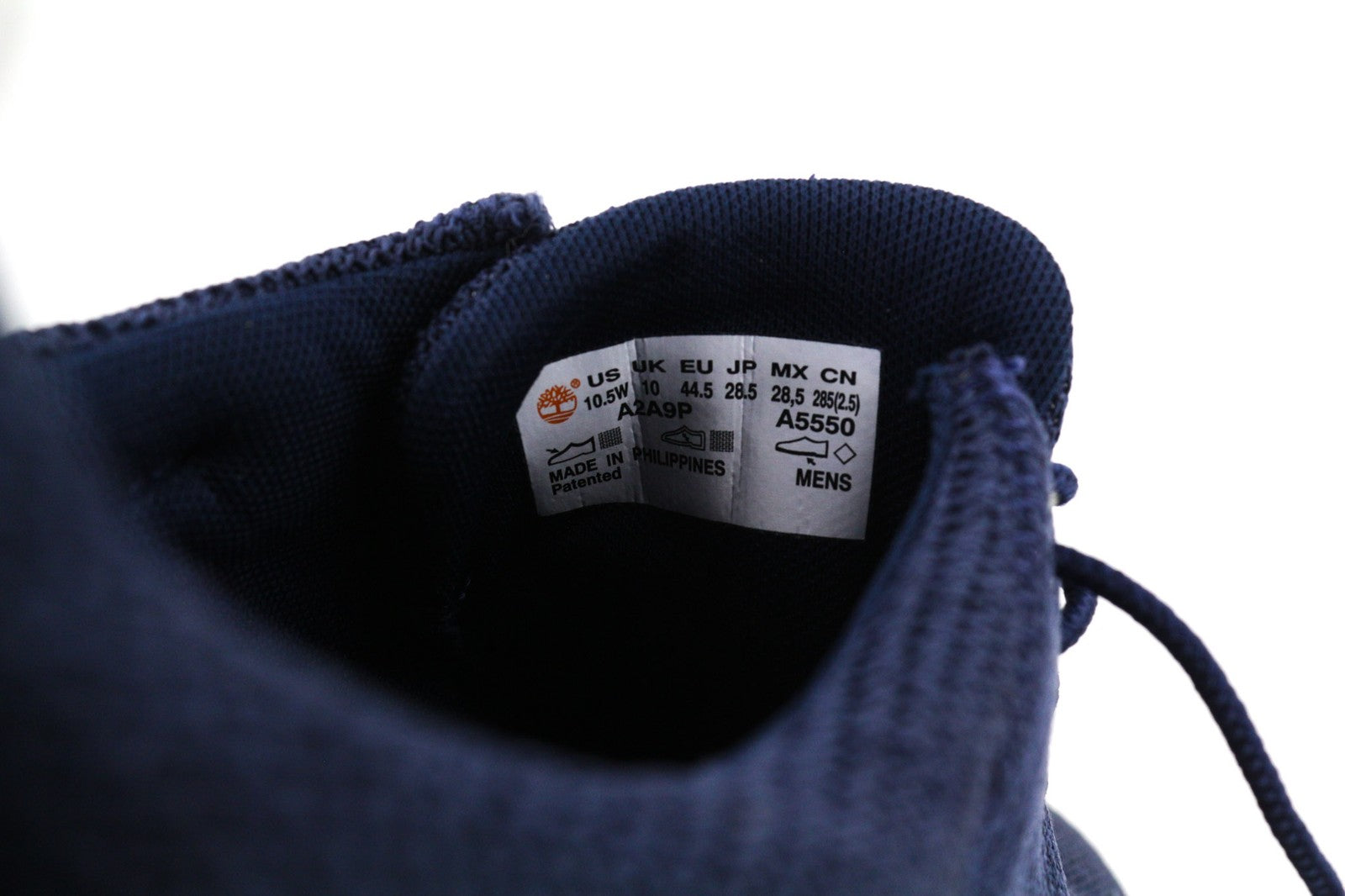 TIMBERLAND A2A9P-A5550 Men's EU43.5/44.5 Blue Textile Low-Top Sneakers Trainers