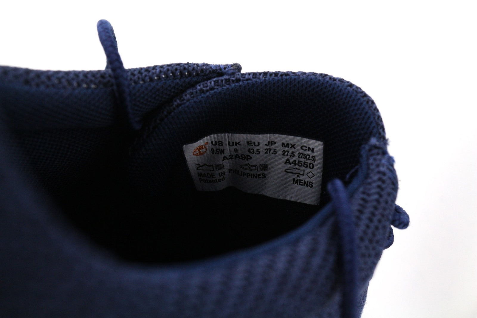 TIMBERLAND A2A9P-A5550 Men's EU43.5/44.5 Blue Textile Low-Top Sneakers Trainers