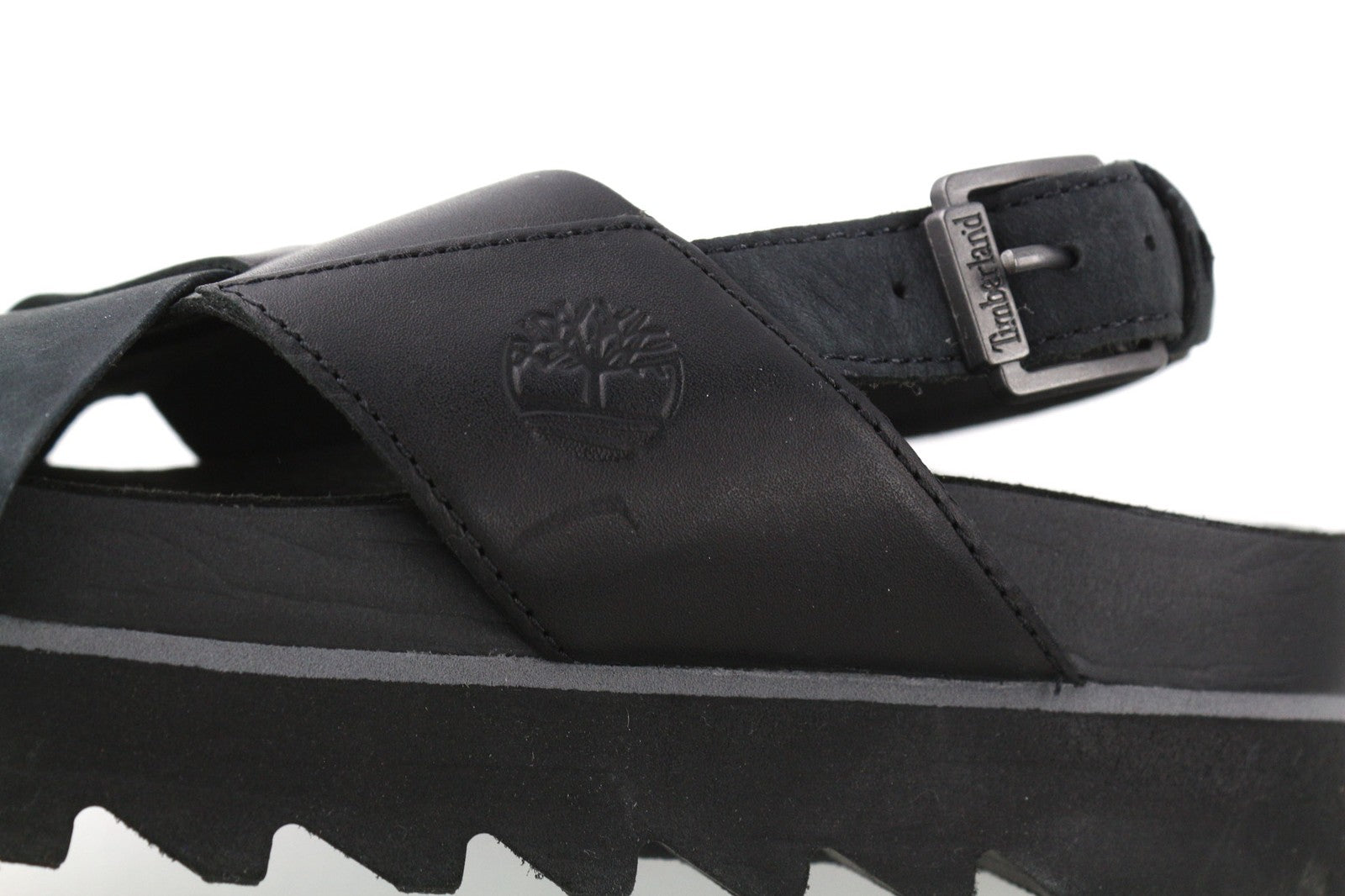 TIMBERLAND A23FE-A5734 Women's EU37/38 Black Leather Summer Sandals Shoes