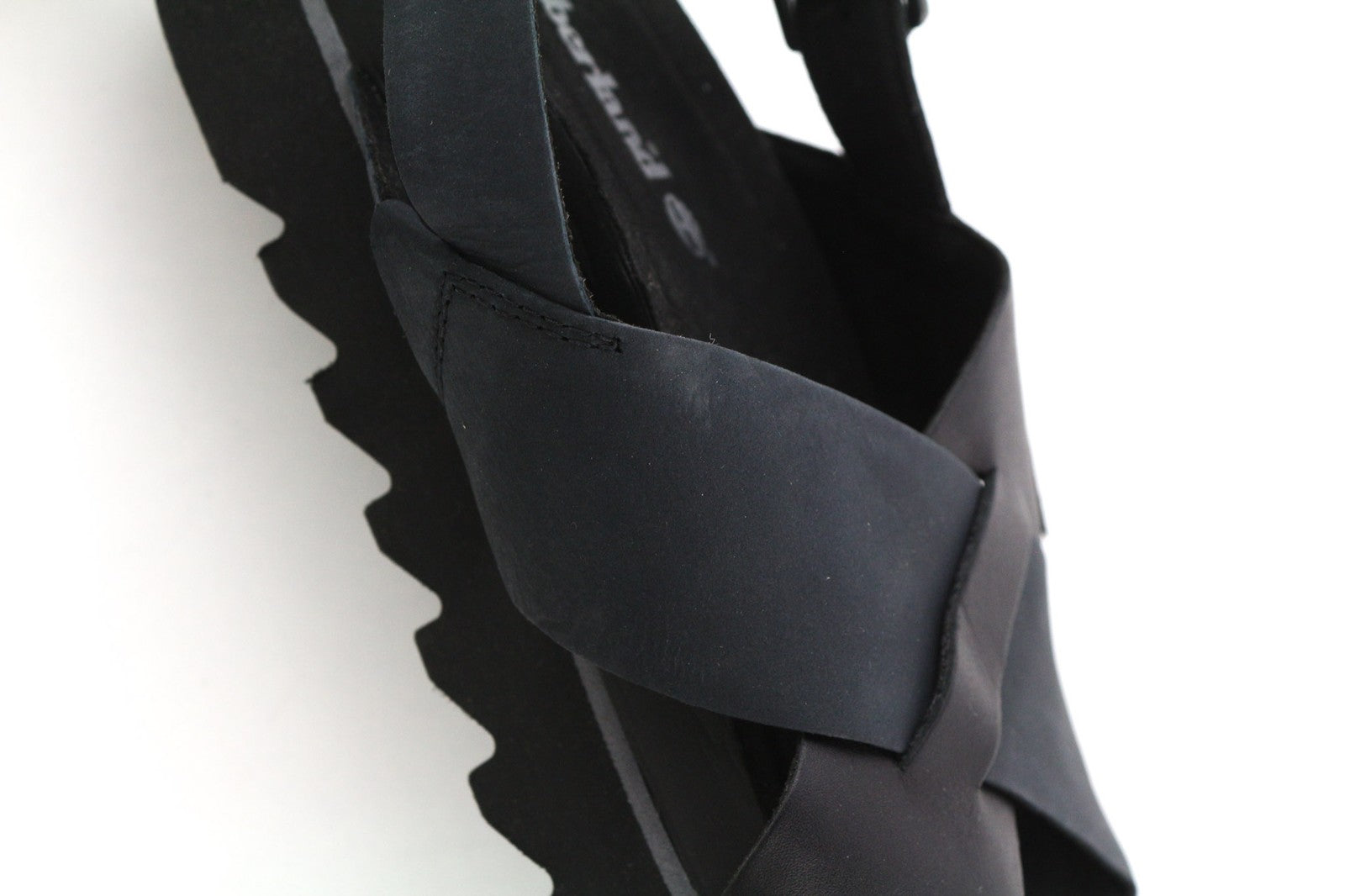 TIMBERLAND A23FE-A5734 Women's EU37/38 Black Leather Summer Sandals Shoes