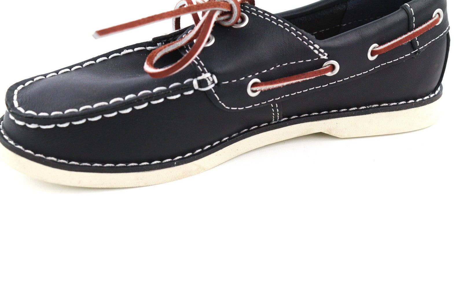 TIMBERLAND 3177A-A4498 Boys' EU33/34 Navy Genuine Leather Loafers Shoes