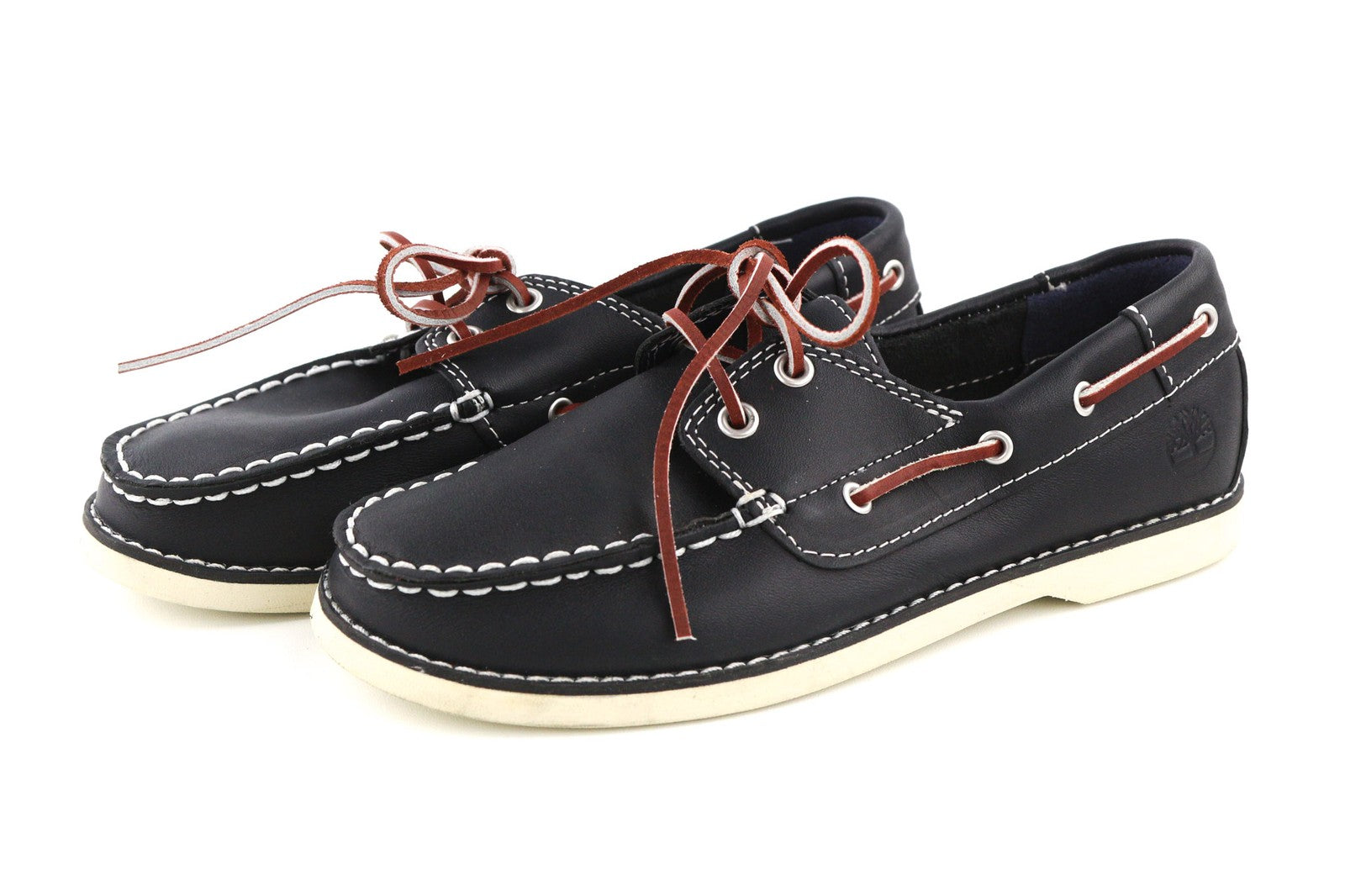 TIMBERLAND 3177A-A4498 Boys' EU33/34 Navy Genuine Leather Loafers Shoes