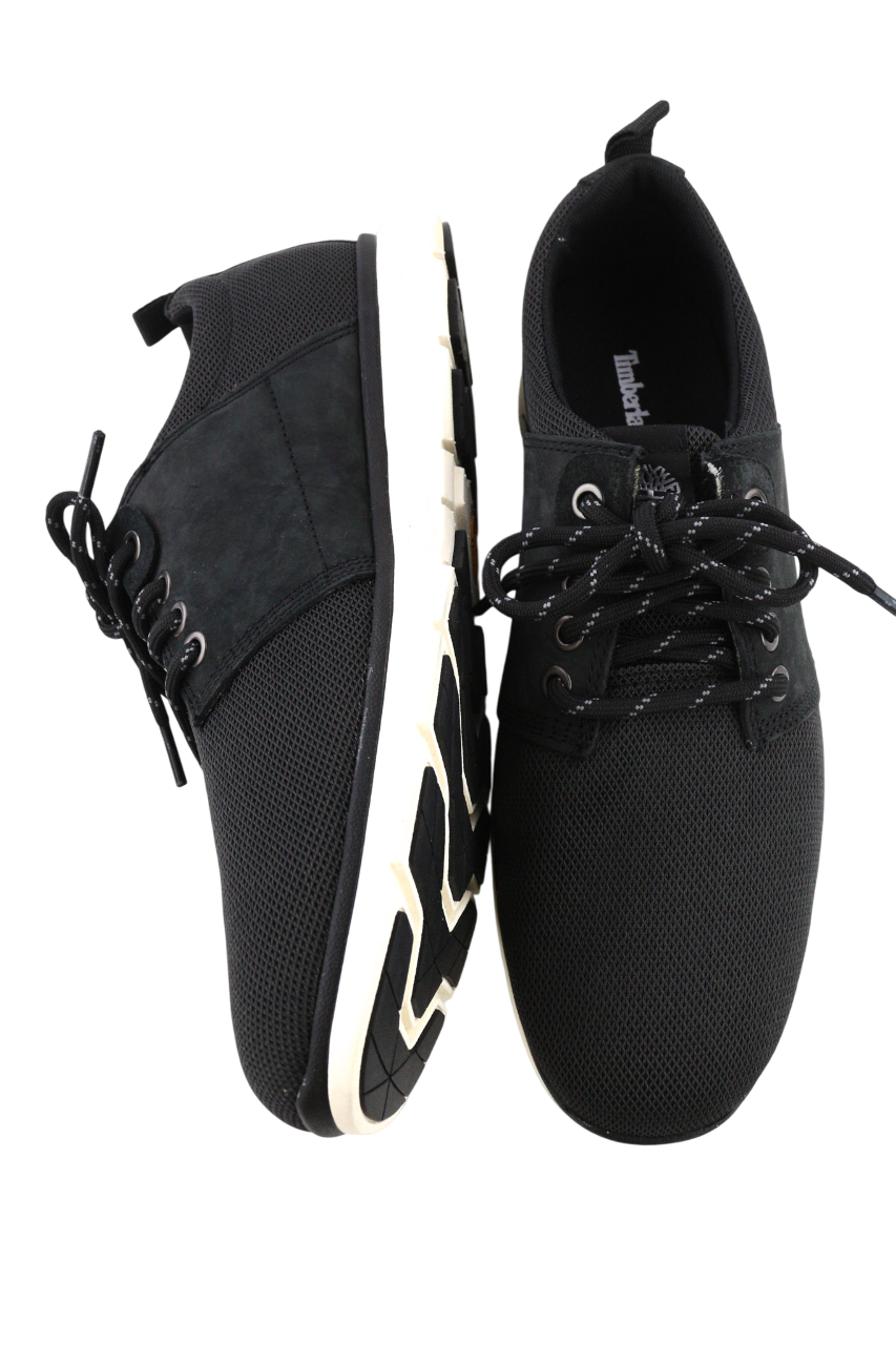 TIMBERLAND A1XZW-A4150 Men's EU43/43.5 Black Textile Leather Detailed Trainers