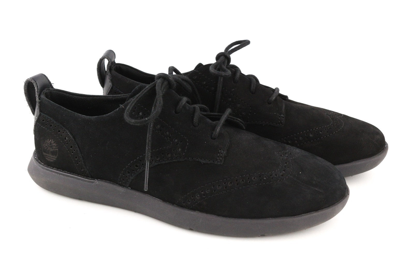 TIMBERLAND A1UZG-A3719 Women's EU38/38.5 Black Leather Low-Top Laced Shoes