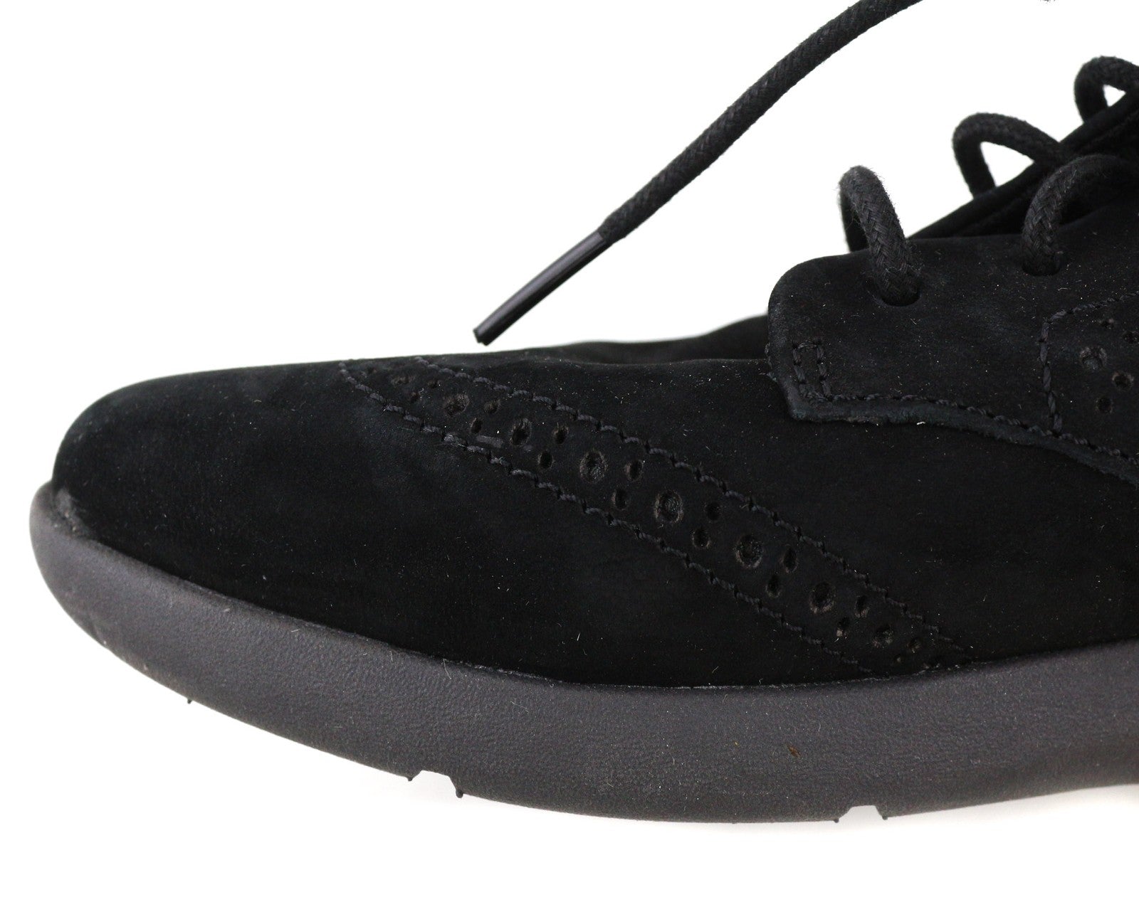 TIMBERLAND A1UZG-A3719 Women's EU38/38.5 Black Leather Low-Top Laced Shoes