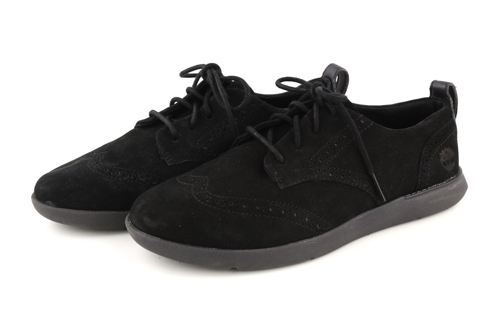 TIMBERLAND A1UZG-A3719 Women's EU38/38.5 Black Leather Low-Top Laced Shoes