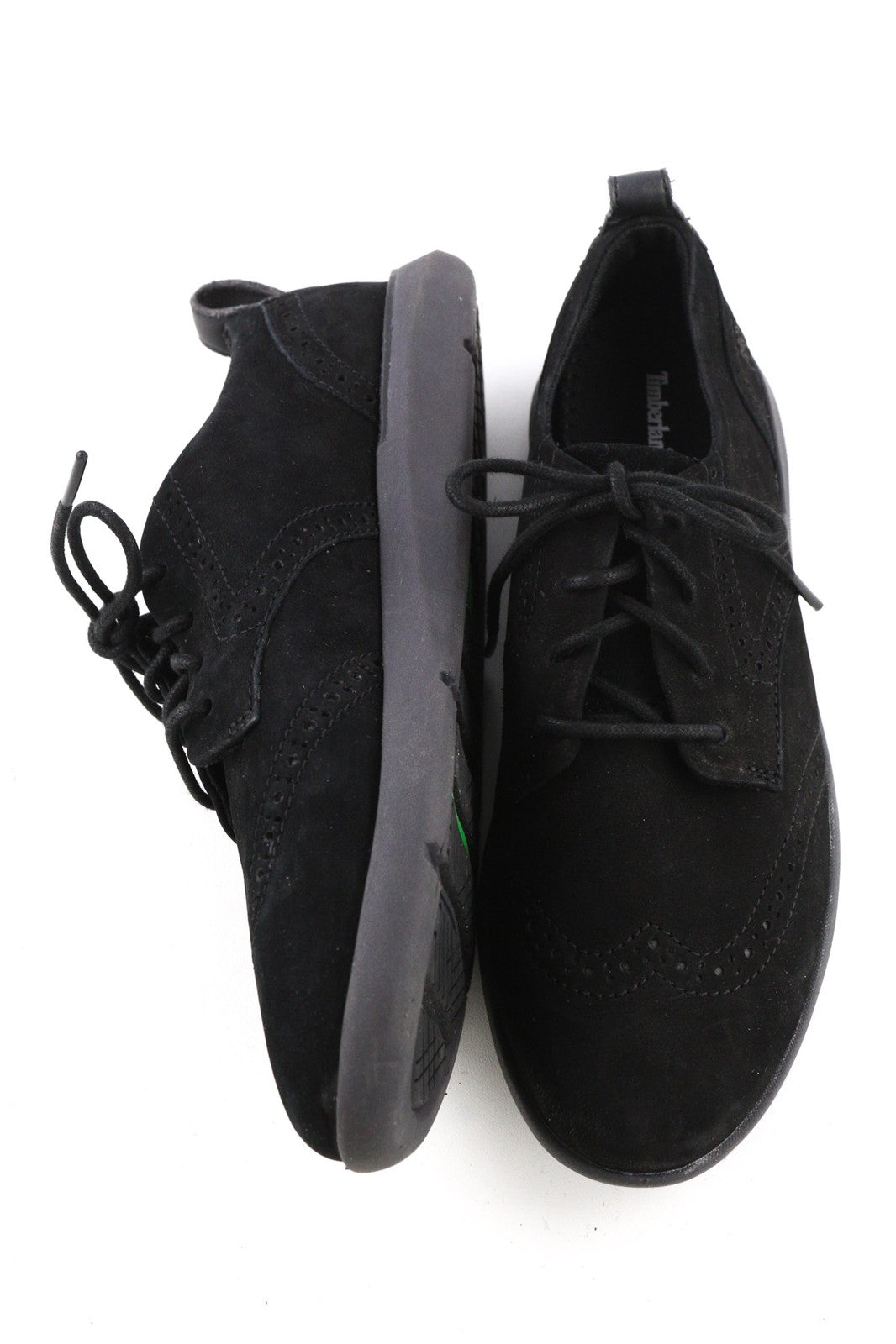 TIMBERLAND A1UZG-A3719 Women's EU38/38.5 Black Leather Low-Top Laced Shoes