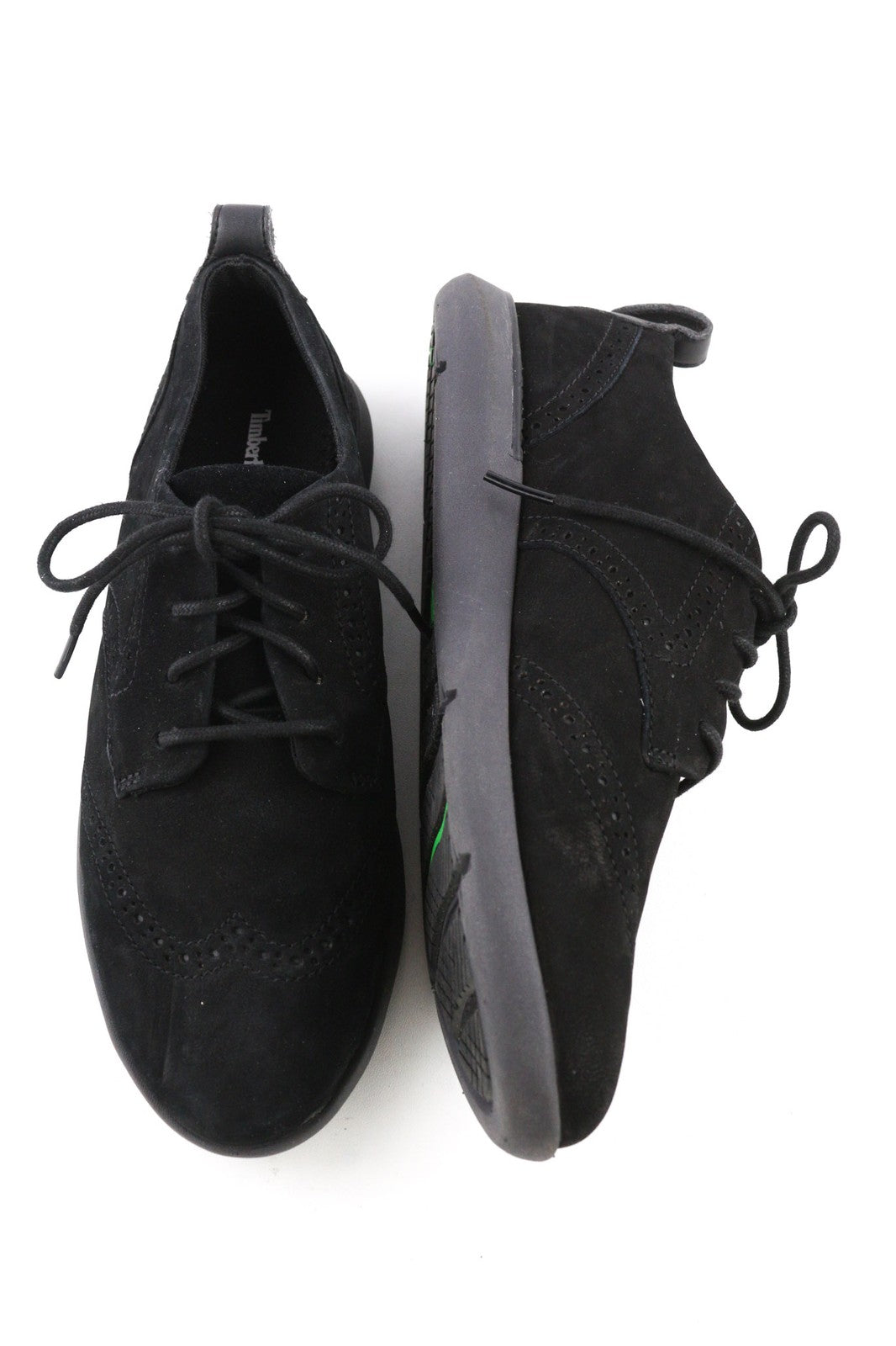 TIMBERLAND A1UZG-A3719 Women's EU38/38.5 Black Leather Low-Top Laced Shoes