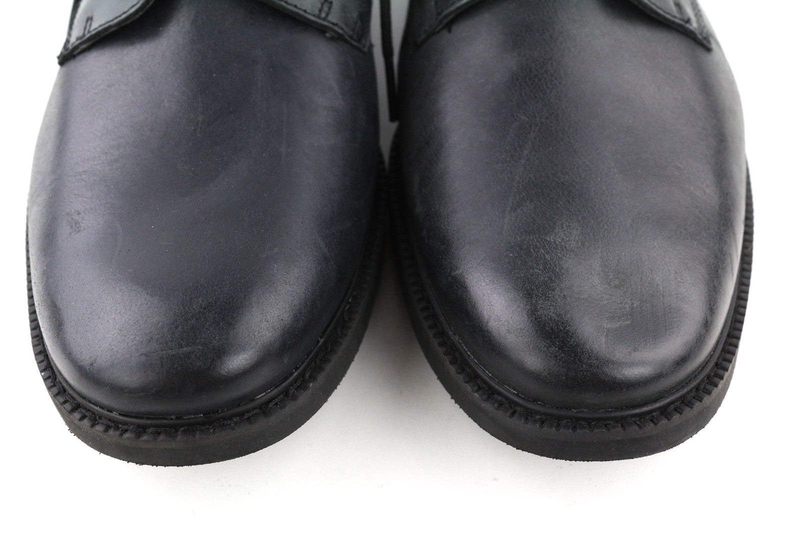 TIMBERLAND A1QE3-A4519 Men's EU45/45.5 Black Leather Low-Top Logo Lace Shoes