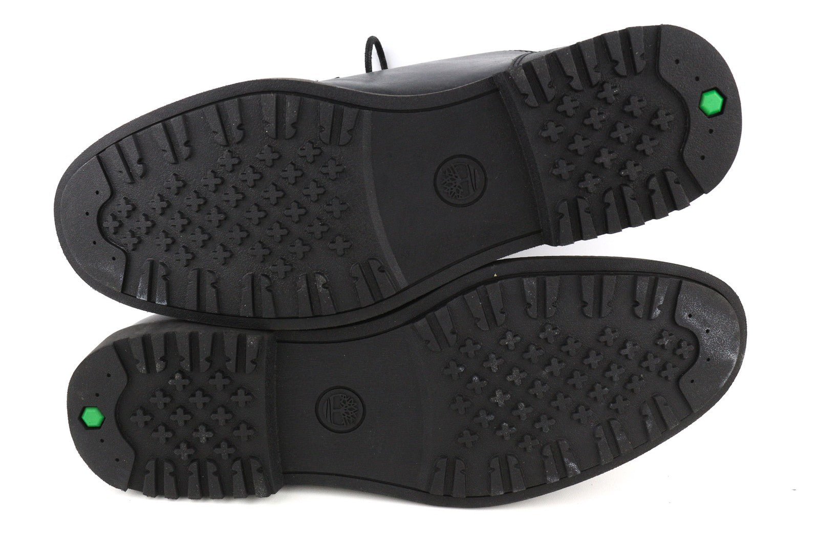 TIMBERLAND A1QE3-A4519 Men's EU45/45.5 Black Leather Low-Top Logo Lace Shoes