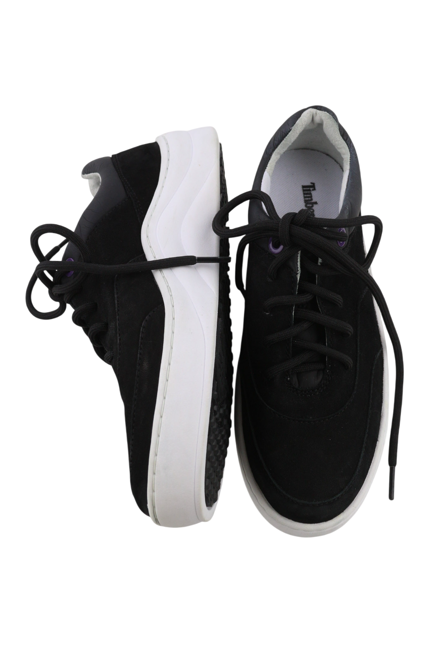 TIMBERLAND A211C-A3646 moteriški juodi odiniai sportbačiai su raišteliais, dydis EU39/39.5. 