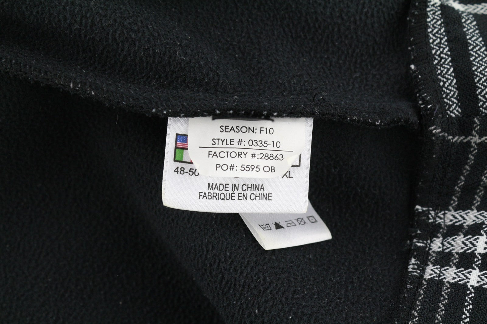 SPYDER Women's L Black Checked Hooded Lined Zip Casual Outdoor Jacket